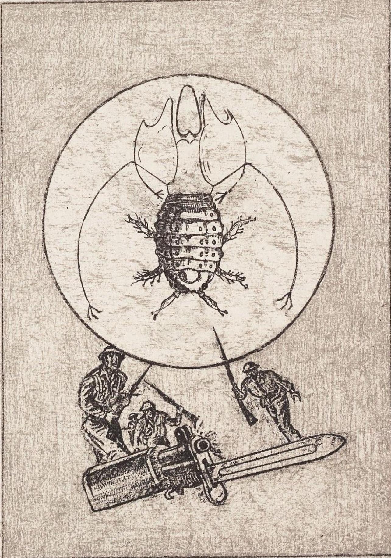 Max Ernst, Composition (Spies/Leppien 218), La Ballade du Soldat, Limited Edition Lithograph