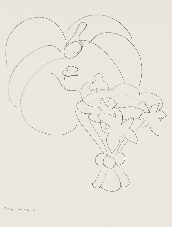 Henri Matisse, Série H, var. 10 (Duthuit 9), Henri Matisse, Dessins, Thèmes et variations, Limited Edition Lithograph