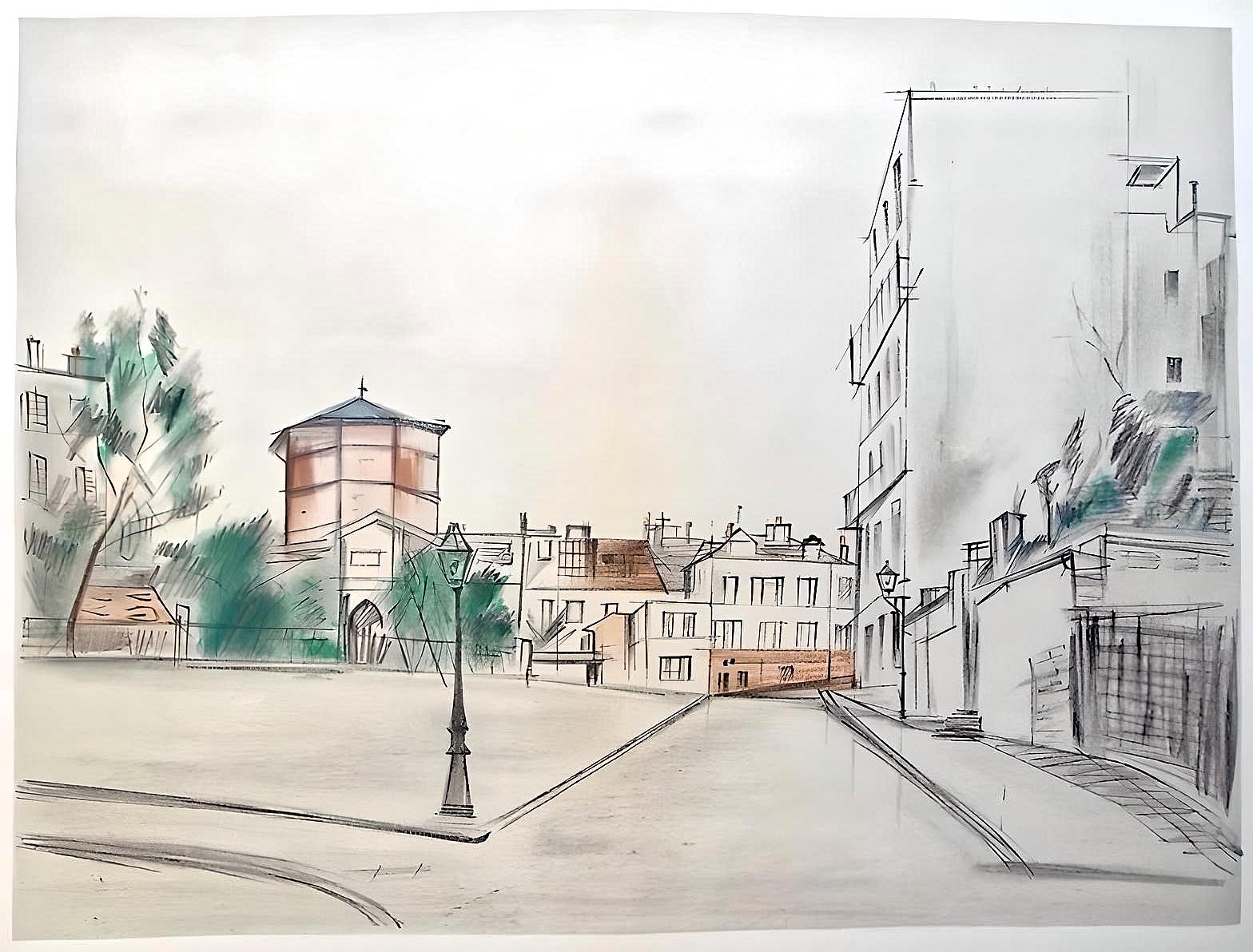Maurice Utrillo, Composition, Éloge de Maurice Utrillo, Limited Edition Lithograph