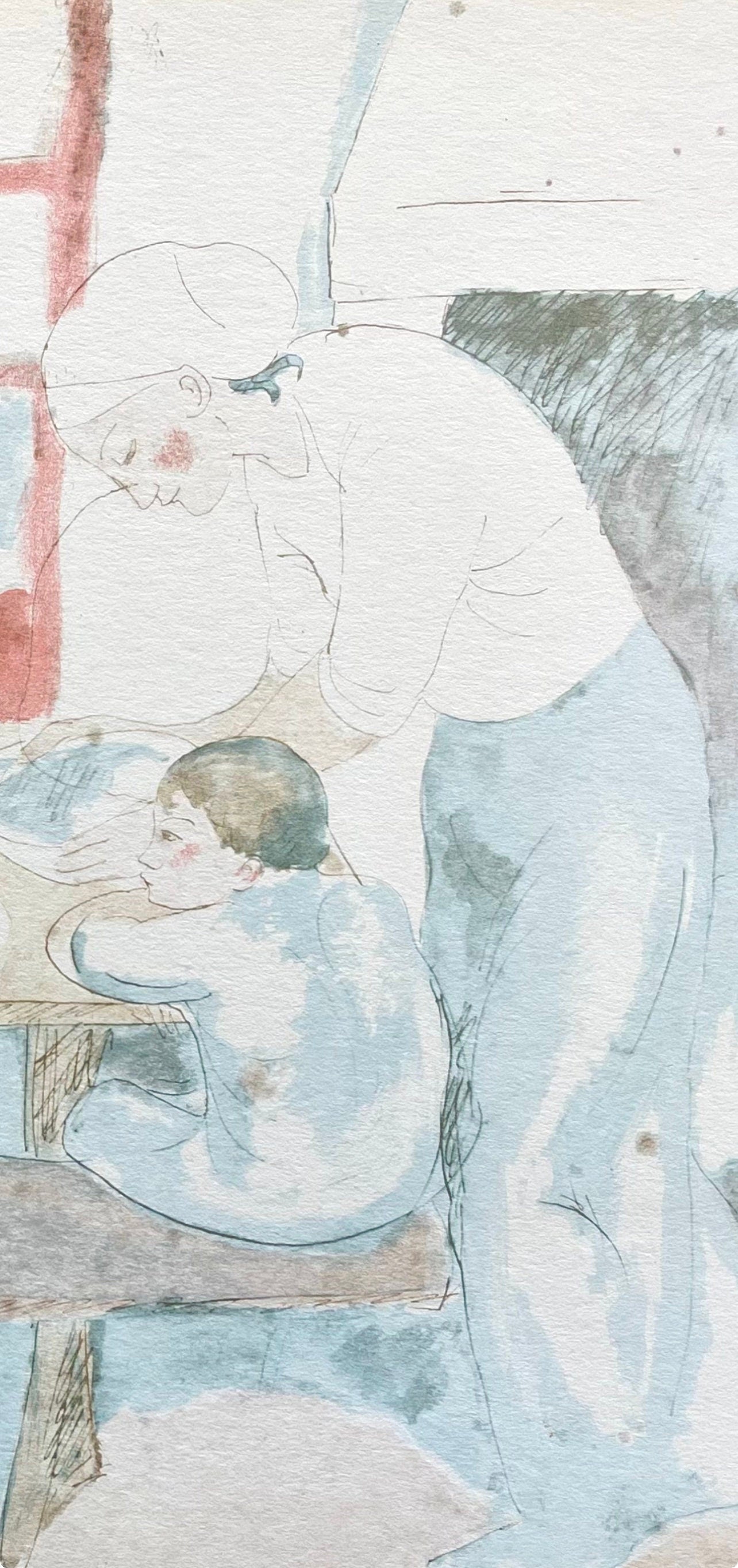 Pablo Picasso, Family at Supper (Orozco 95), Picasso: Fifteen Drawings, Limited Edition Lithograph