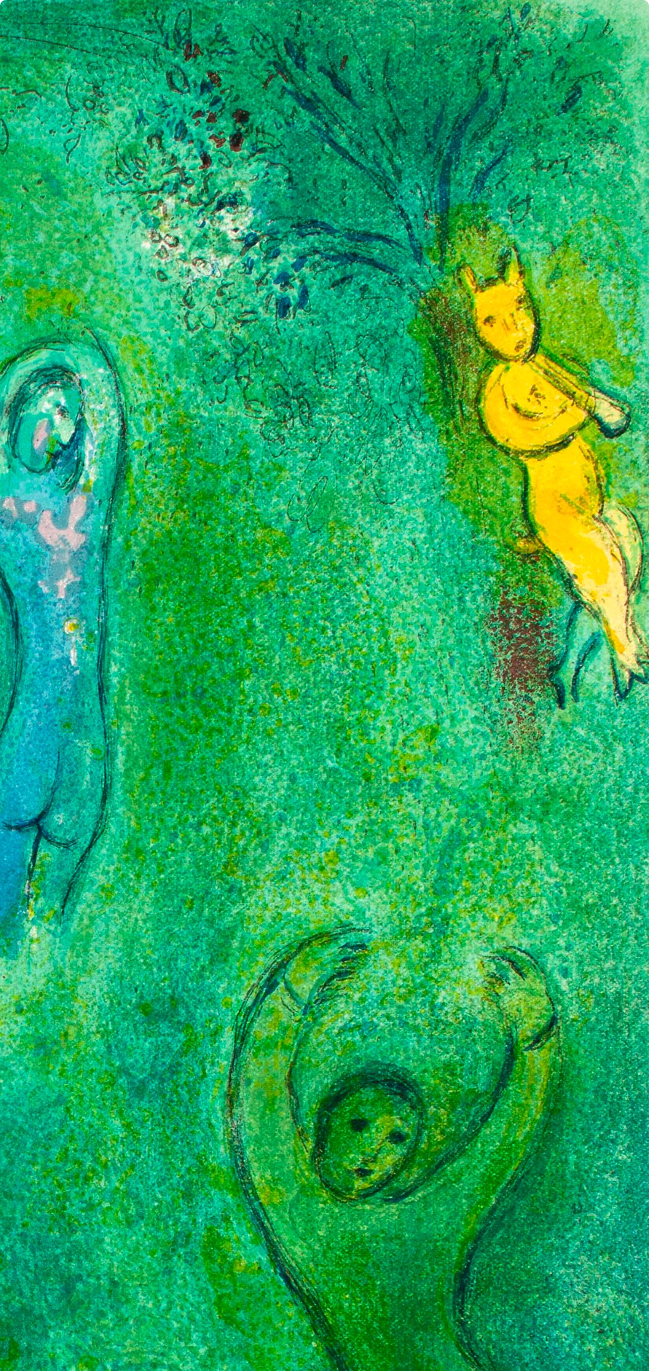 Marc Chagall, Le songe de Daphnis et les nymphes, Daphnis et Chloé, Limited Edition Héliogravure