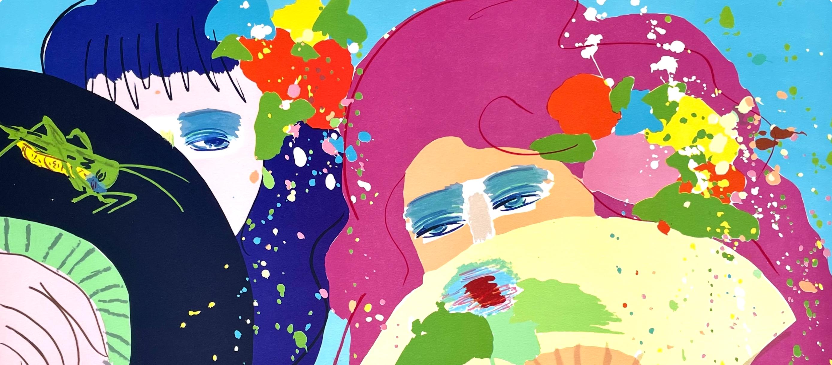 Walasse Ting 丁雄泉, Hidden Smiles, Limited Edition Lithograph
