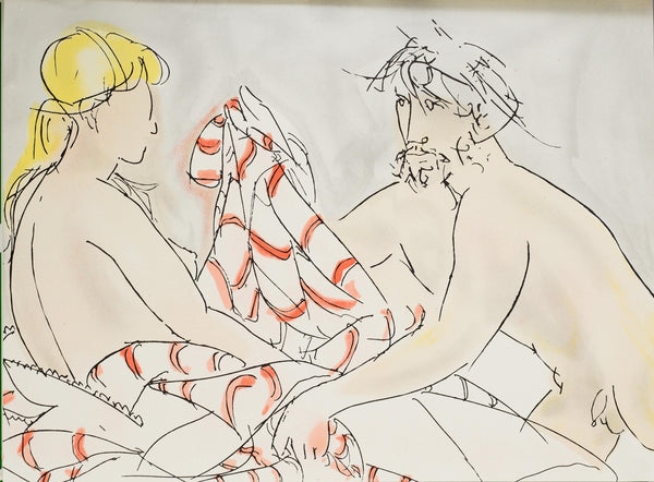 Giacomo Manzù, Composition, XXe siècle, Limited Edition Lithograph