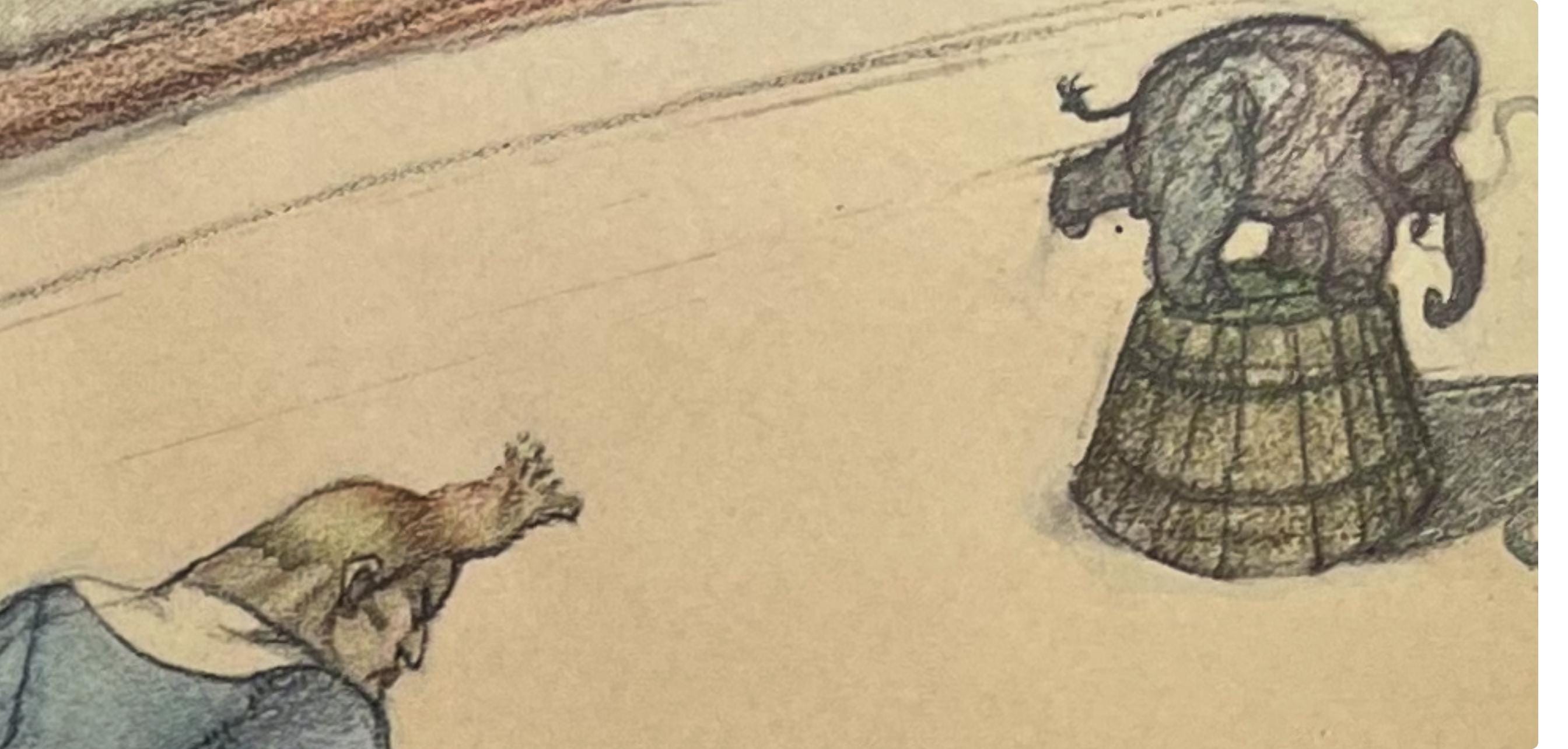 Henri de Toulouse-Lautrec, Clown Trainer, Henri de Toulouse-Lautrec, At the Circus, Limited Edition Lithograph