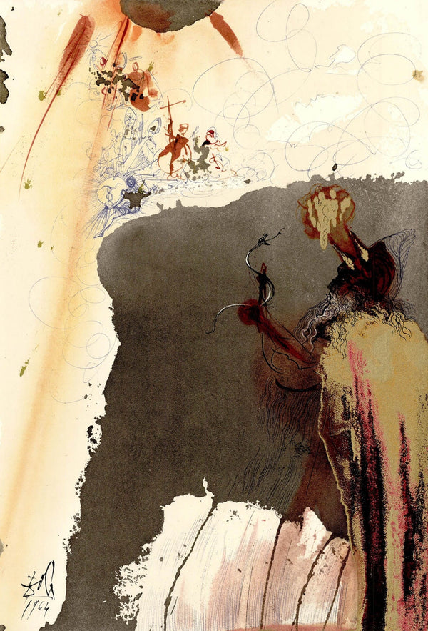 Salvador Dali, Composition (Michler/Löpsinger 1600; Field 69-3), Biblia Sacra, Limited Edition Lithograph