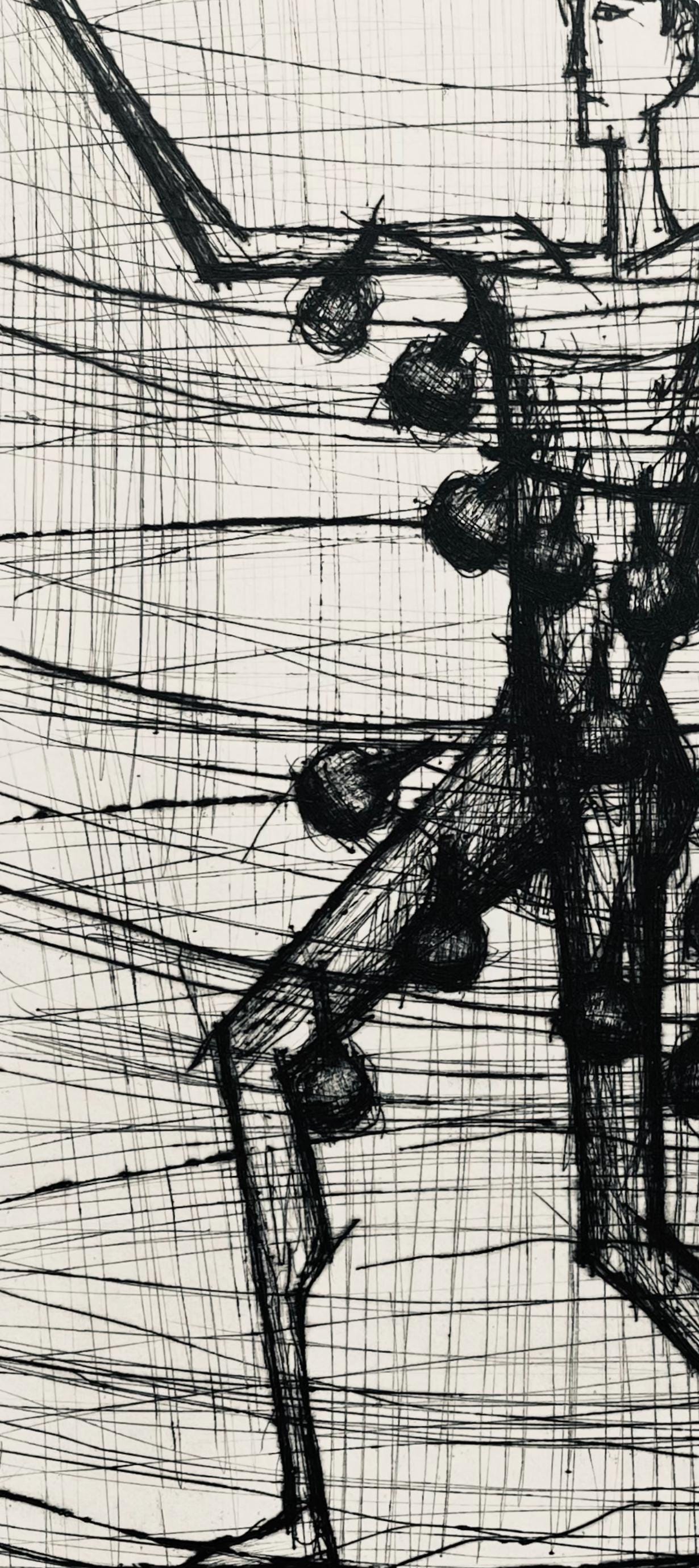 Bernard Buffet, Composition (Reinz 208-222), Voyages Fantastiques, Limited Edition Etching