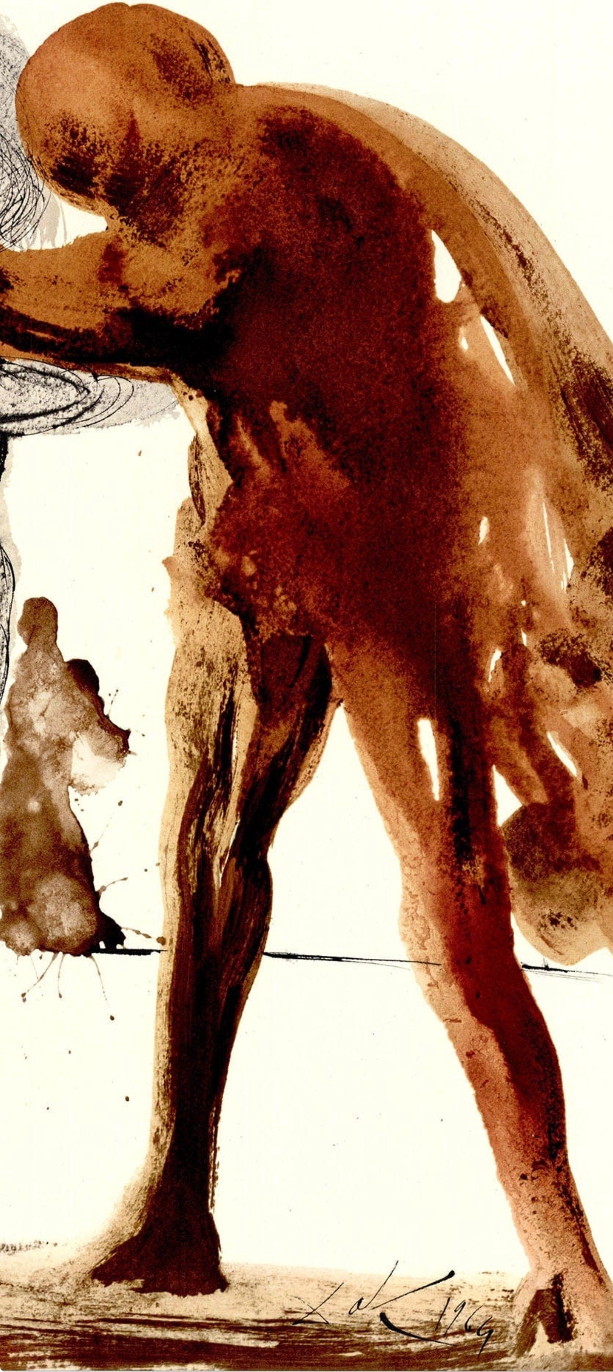 Salvador Dali, Composition (Michler/Löpsinger 1600; Field 69-3), Biblia Sacra, Limited Edition Lithograph