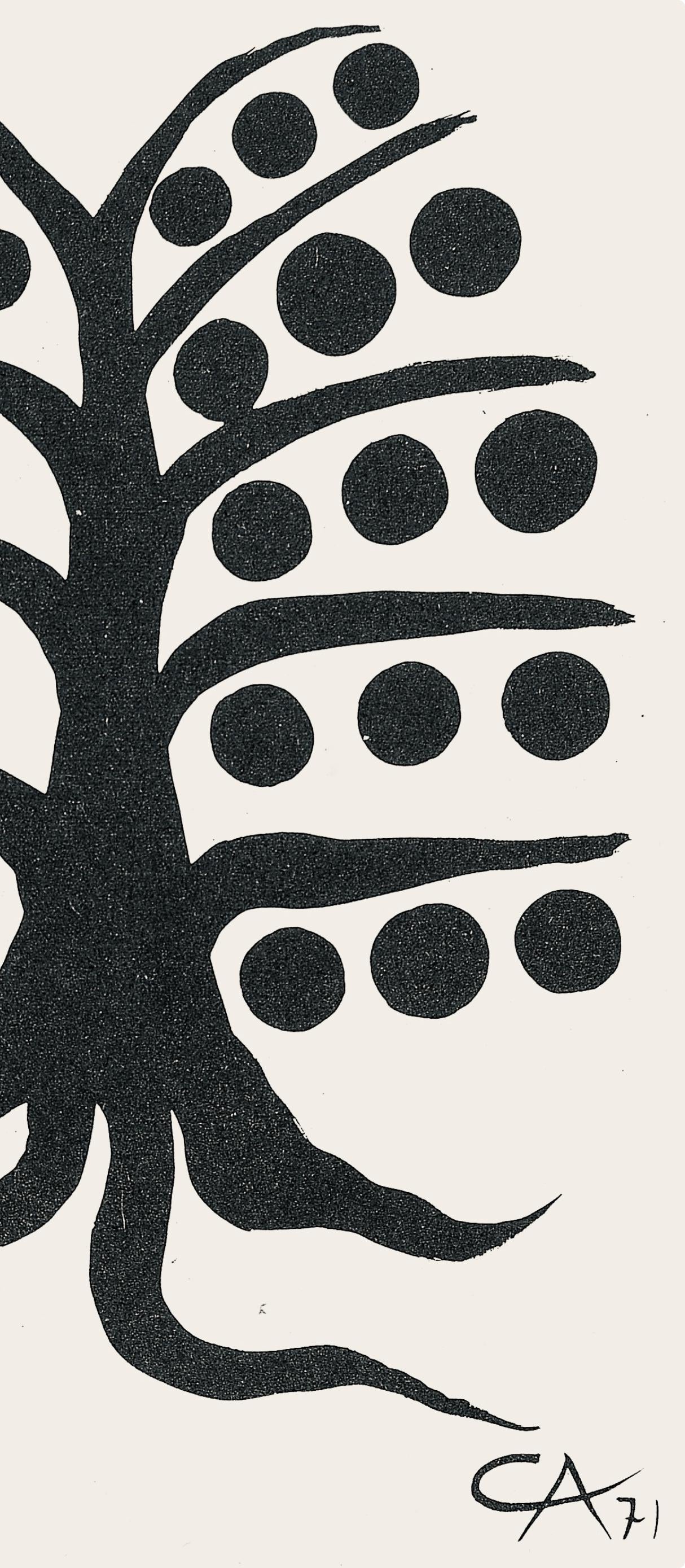 Alexander Calder, Composition, Derrière le miroir, Limited Edition Lithograph