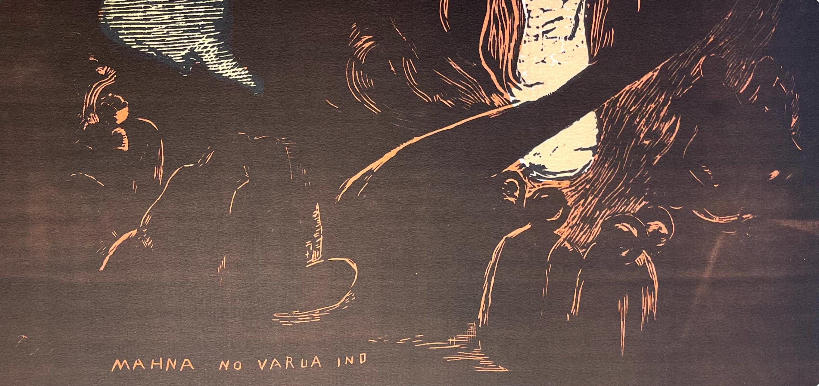 Paul Gauguin, The Devil Speaks (Mahna No Varua Ino), Gauguin, Limited Edition Woodcut