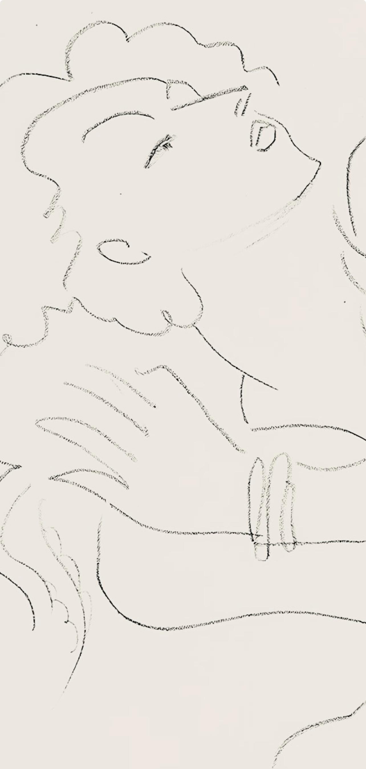 Henri Matisse, Série F, var. 6 (Duthuit 9), Henri Matisse, Dessins, Thèmes et variations, Limited Edition Lithograph