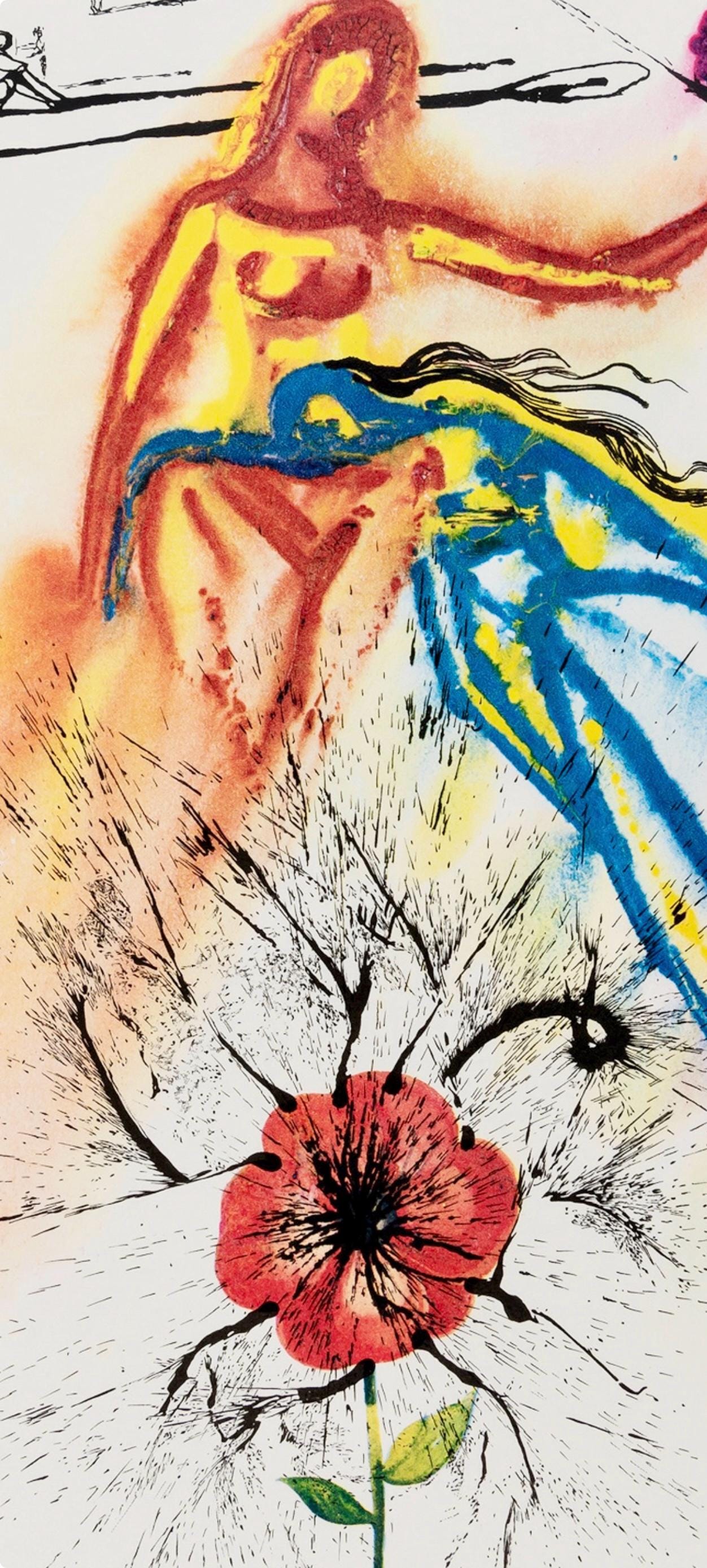 Salvador Dalí, Composition (Field 69-5, A-M), Alice's Adventures in Wonderland, Limited Edition Héliogravure