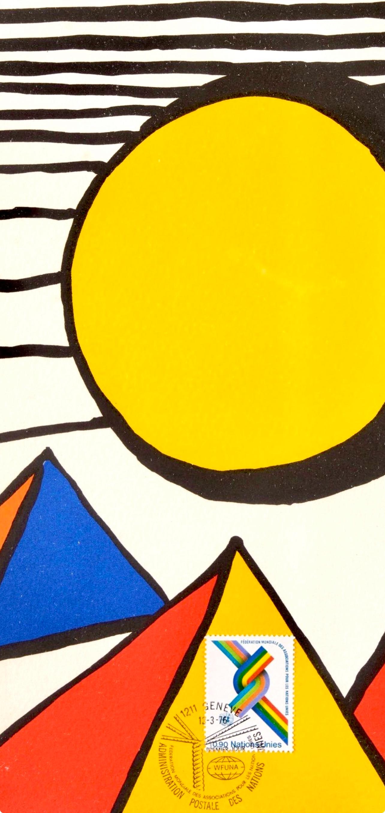 Alexander Calder, Composition, World Federation of United Nations Associations, Limited Edition Lithograph