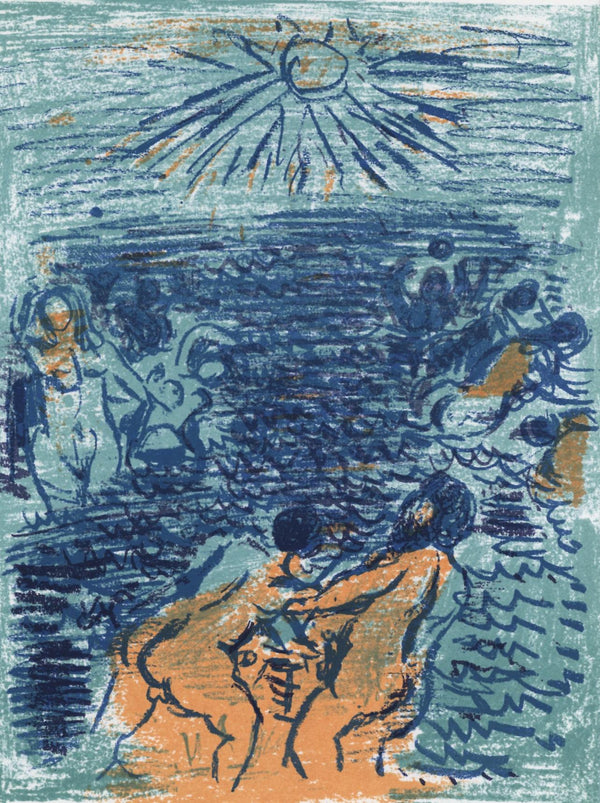 André Cottavoz, Composition, L'Odyssée, Limited Edition Lithograph