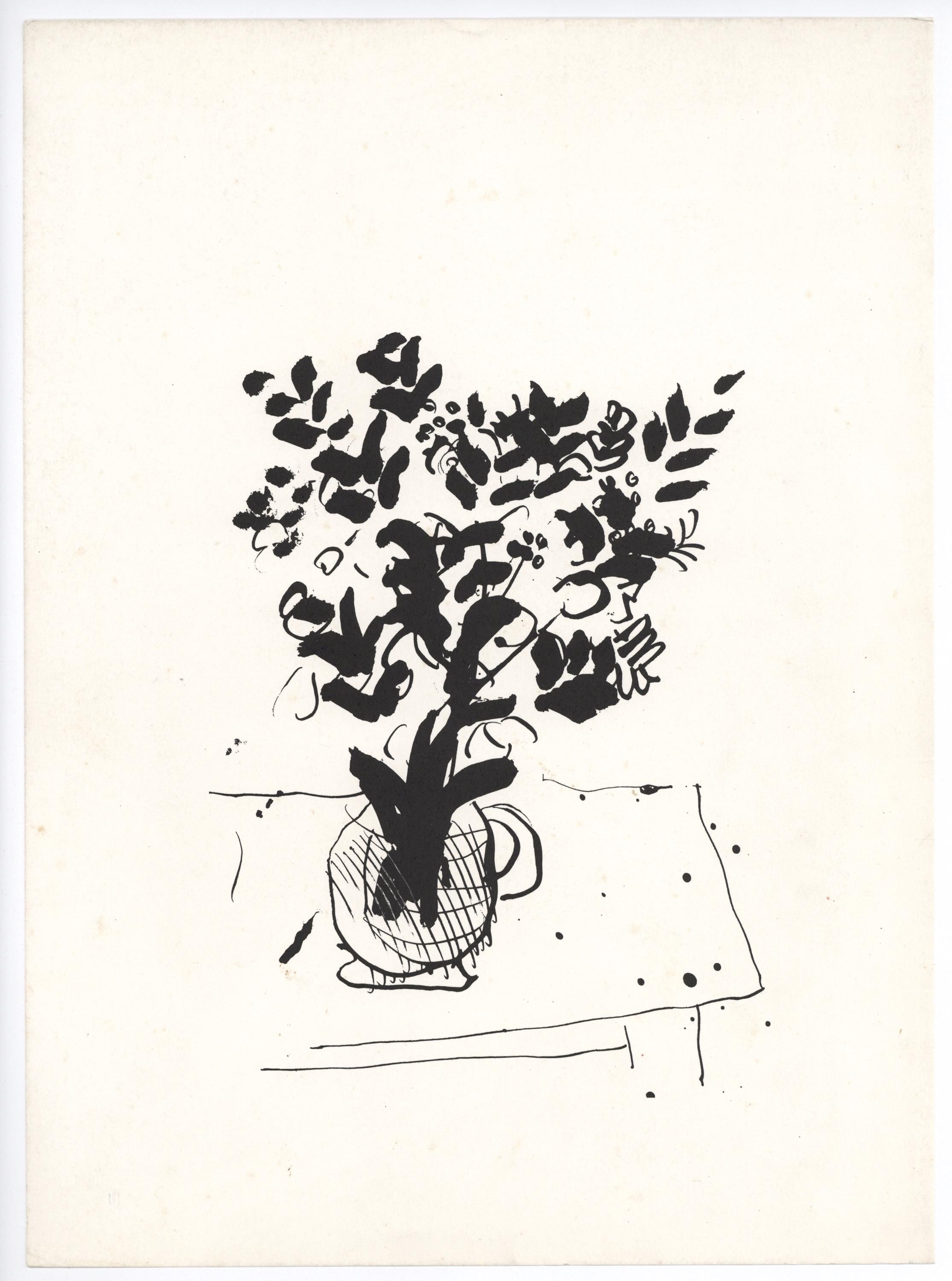 Marc Chagall, Composition (Cramer 91), Derrière le miroir, Limited Edition Lithograph