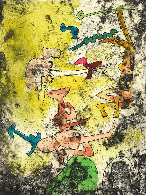 Roberto Matta, Composition (Sabatier 393), Centre Noeuds, Limited Edition Etching