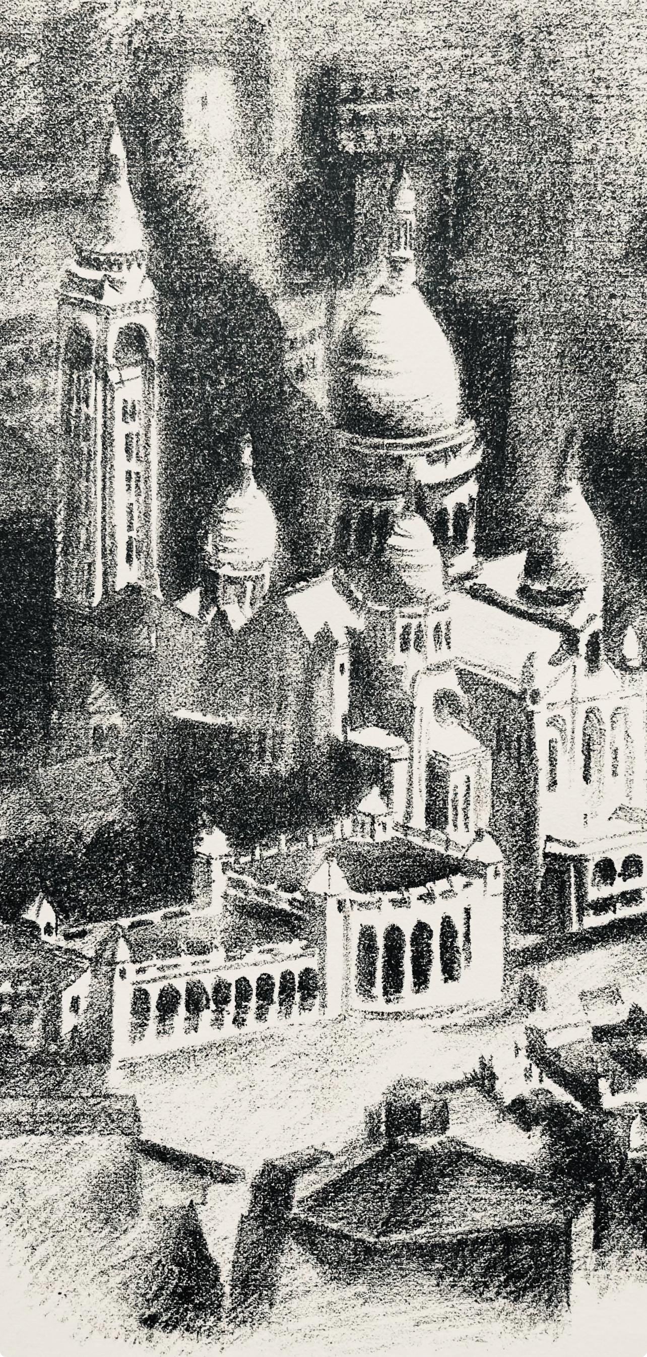 Robert Delaunay, Le Sacré-Cœur (Habasque 720-728), Allo! Paris!, Limited Edition Lithograph