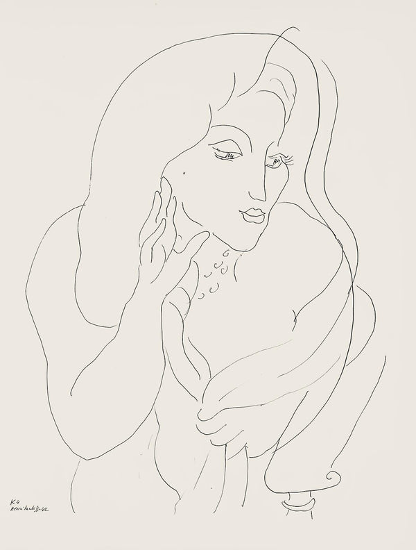 Henri Matisse, Série K, var. 4 (Duthuit 9), Henri Matisse, Dessins, Thèmes et variations, Limited Edition Lithograph