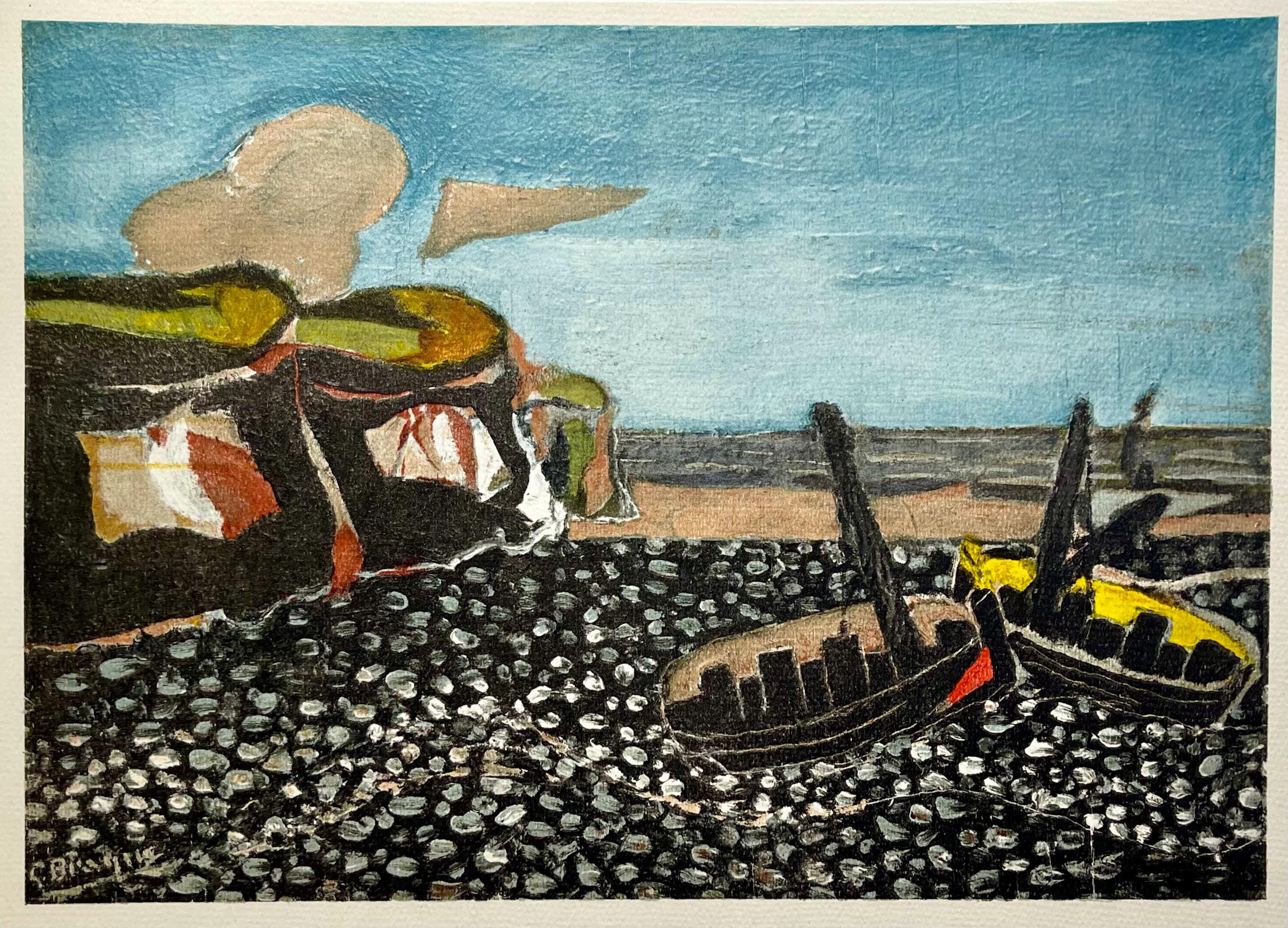 Georges Braque, Les barques bleues, Varengeville, Limited Edition Lithograph