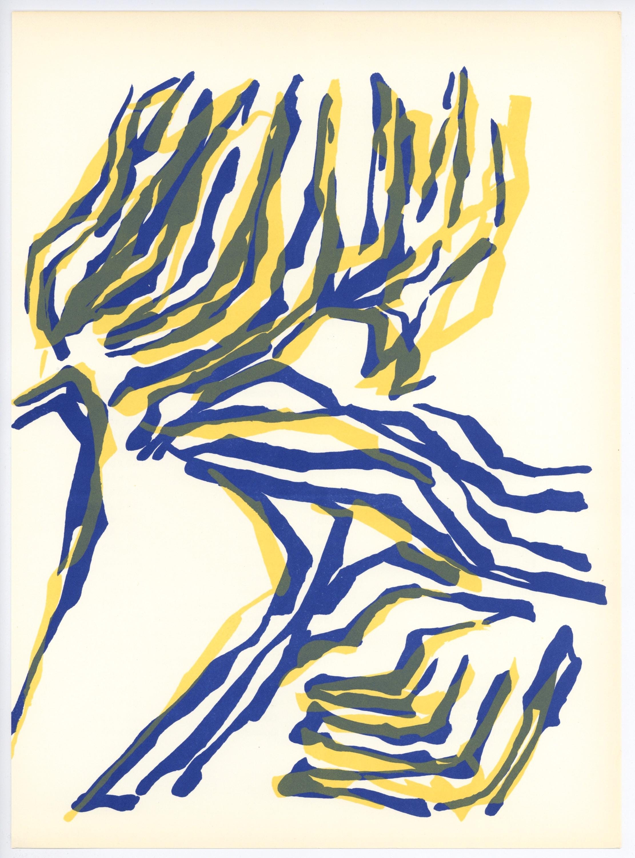 Raoul Ubac, Composition, Derrière le miroir, Limited Edition Lithograph