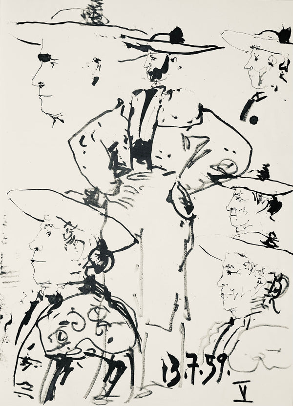 Pablo Picasso, Composition (Bloch 1276; Czwiklitzer 23), Toros y Toreros, Limited Edition Lithograph