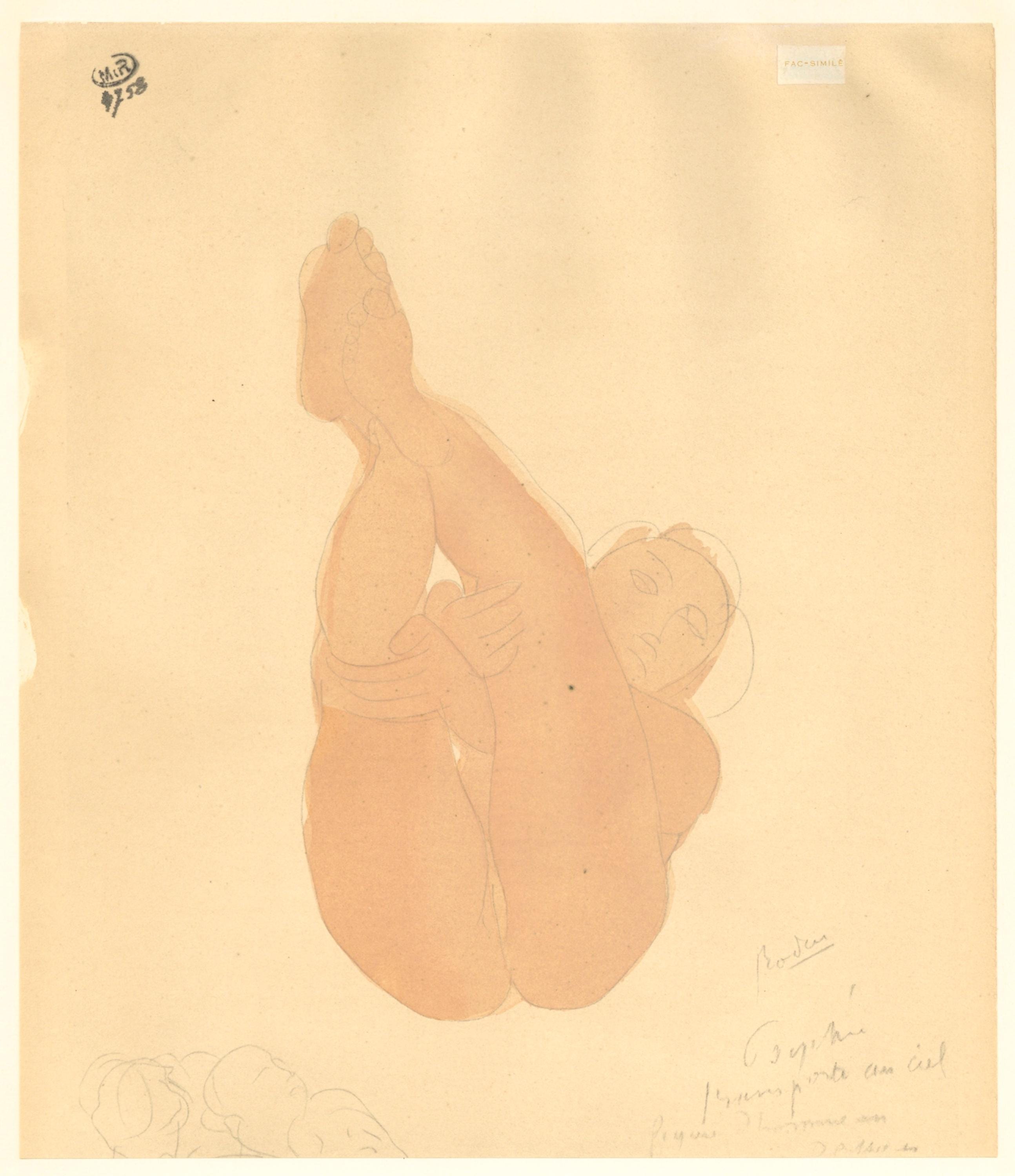 Auguste Rodin, Composition, La Varende, Rodin, Limited Edition Lithograph