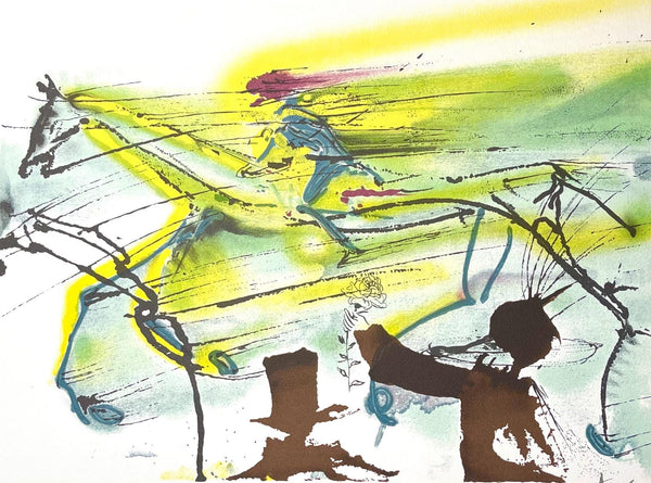 Salvador Dalí, Le Cheval de Course, Les Chevaux de Dalí, Limited Edition Lithograph