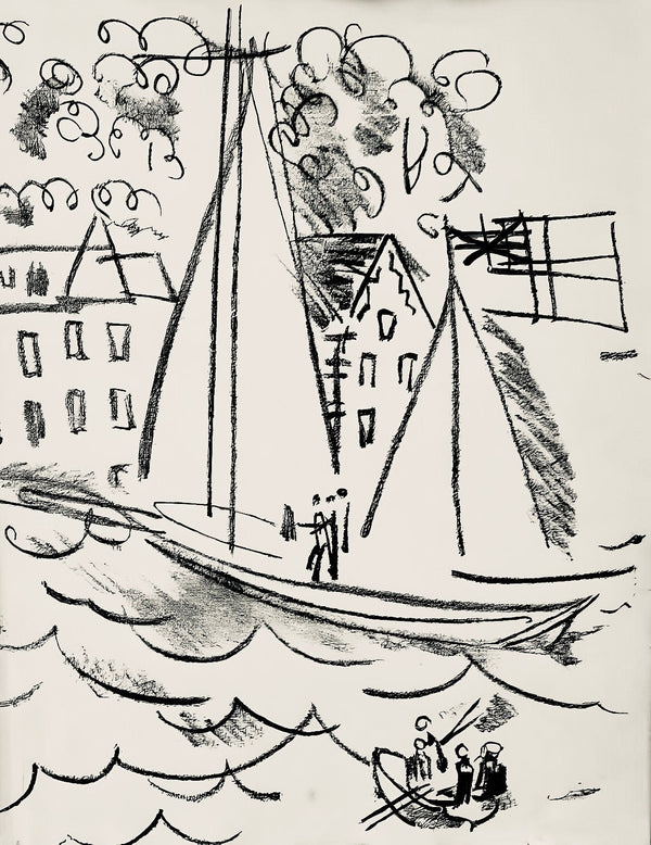 Raoul Dufy, Composition, Les Côtes Normandes, Limited Edition Lithograph