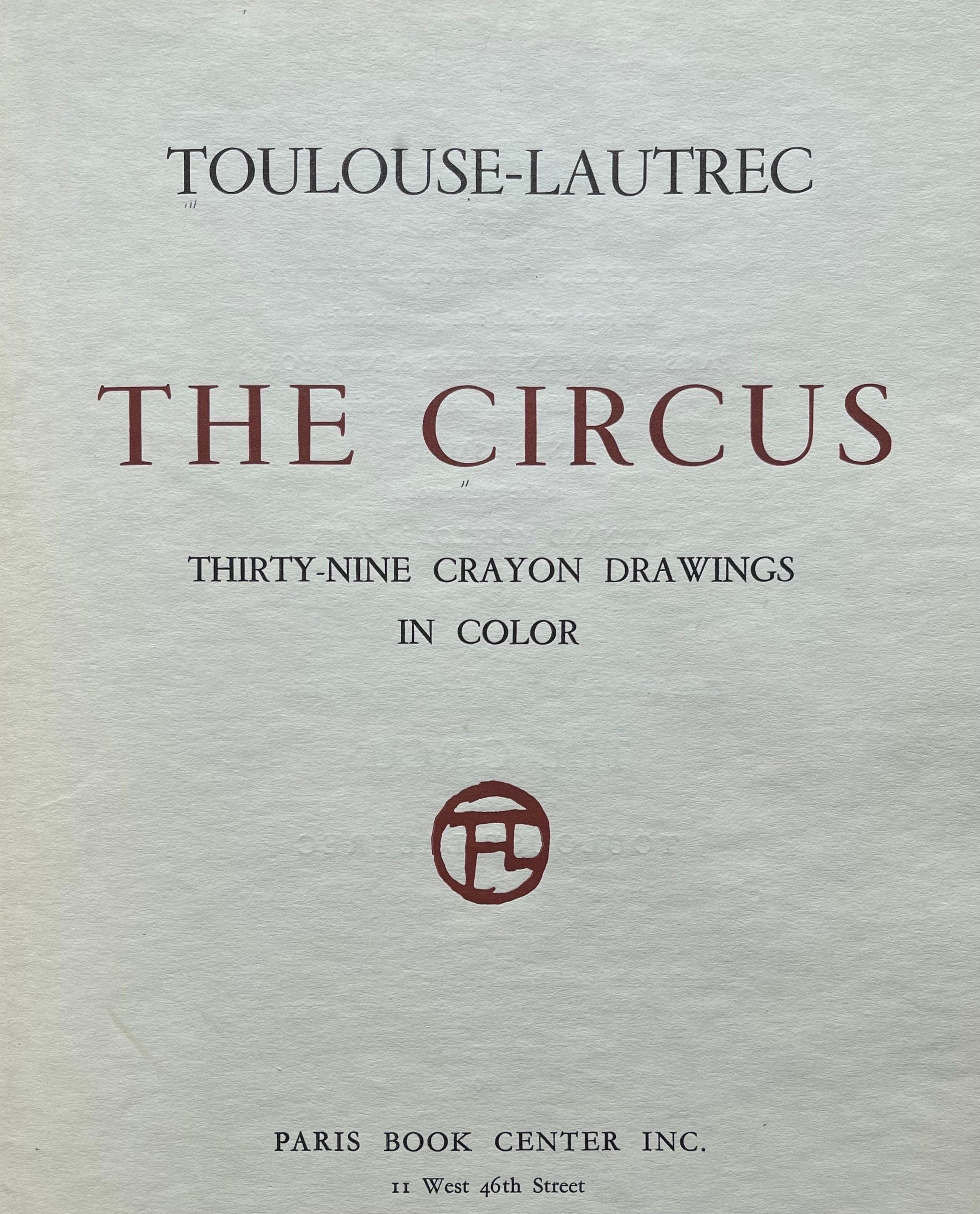 Henri de Toulouse-Lautrec, Chevaux en liberte, The Circus by Toulouse-Lautrec, Limited Edition Lithograph