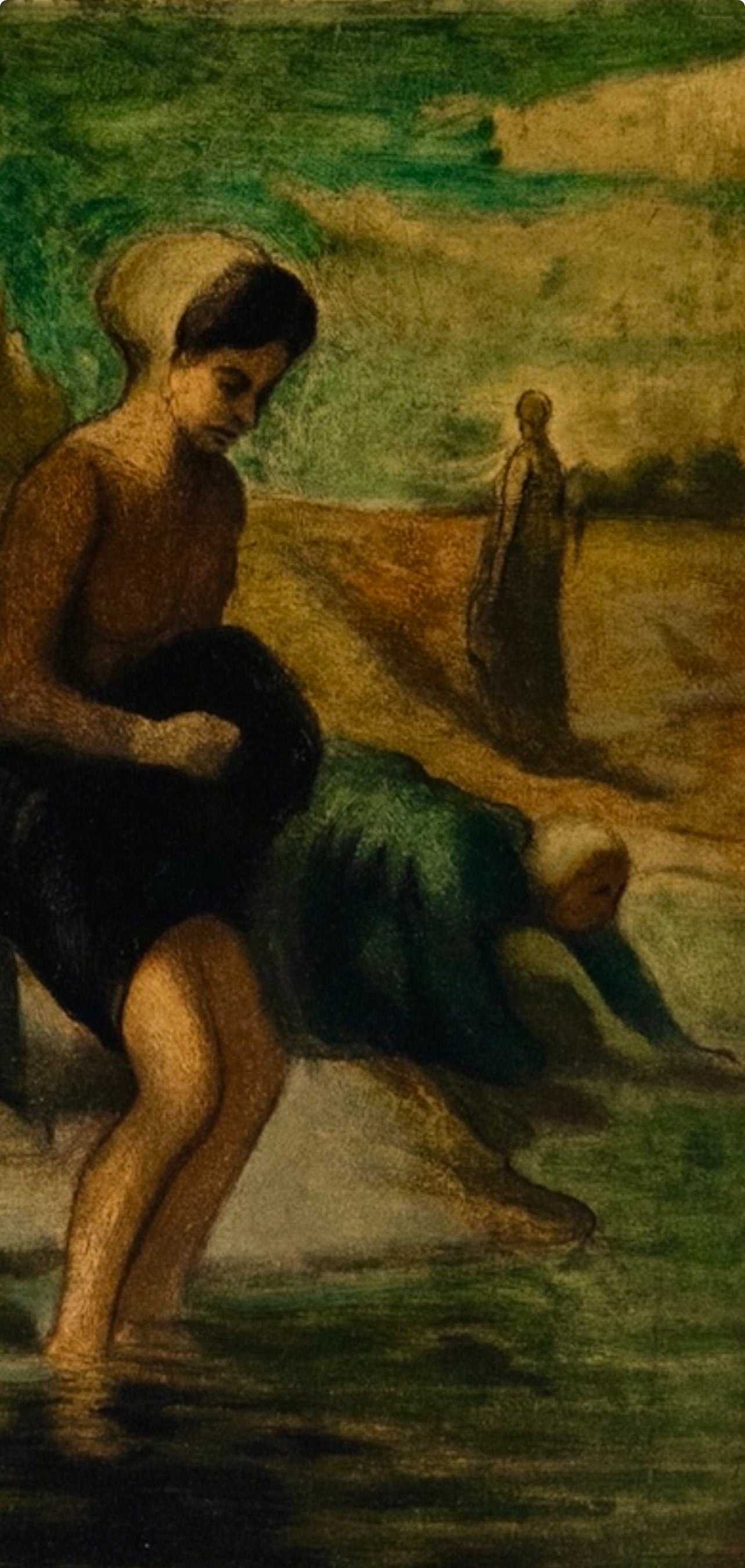 Honoré Daumier, Au bord de l'eau, Les Réalistes Lyriques, Collection Pierre Lévy, Limited Edition Lithograph