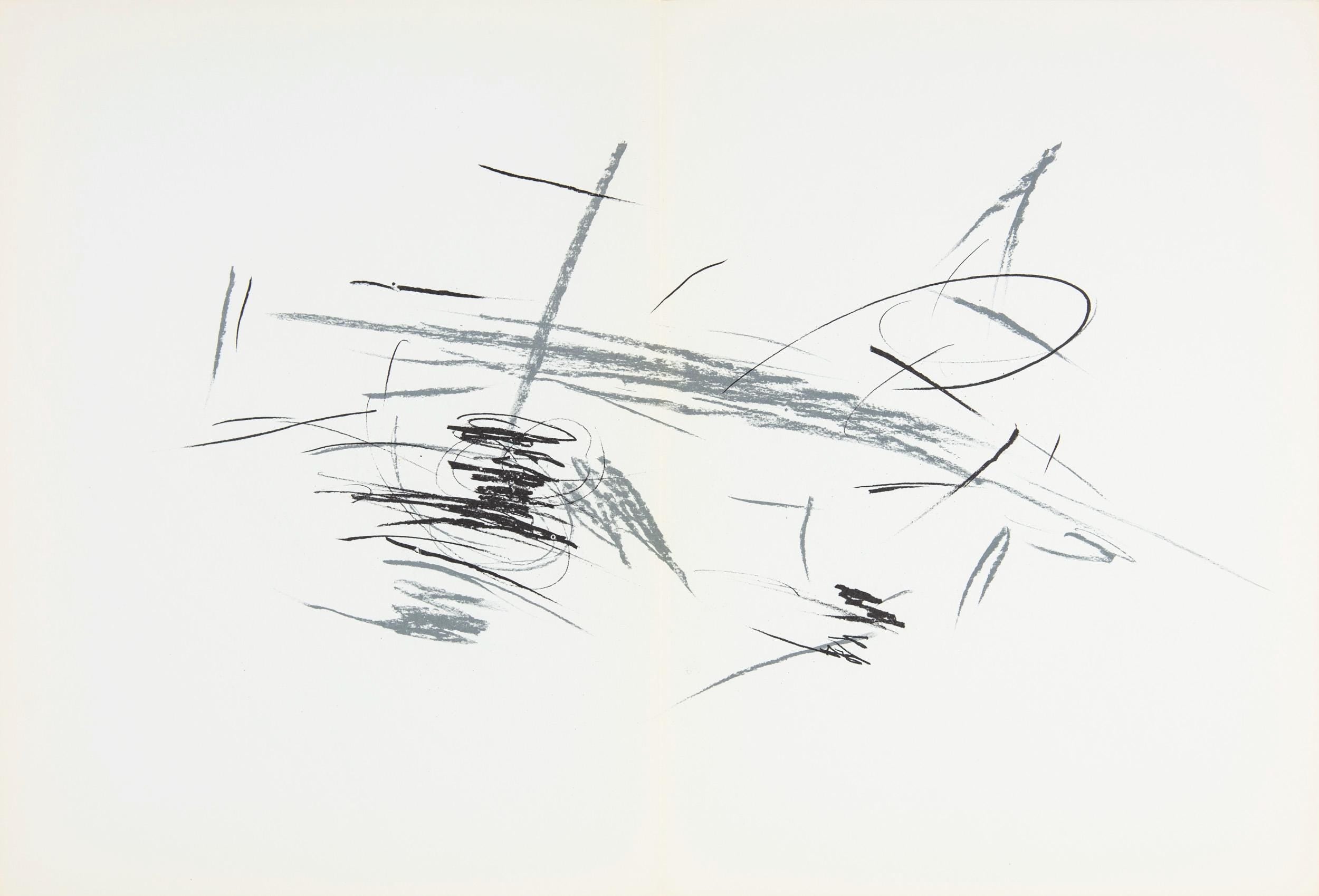 Jean Bazaine, Composition, Derrière le miroir, Limited Edition Lithograph