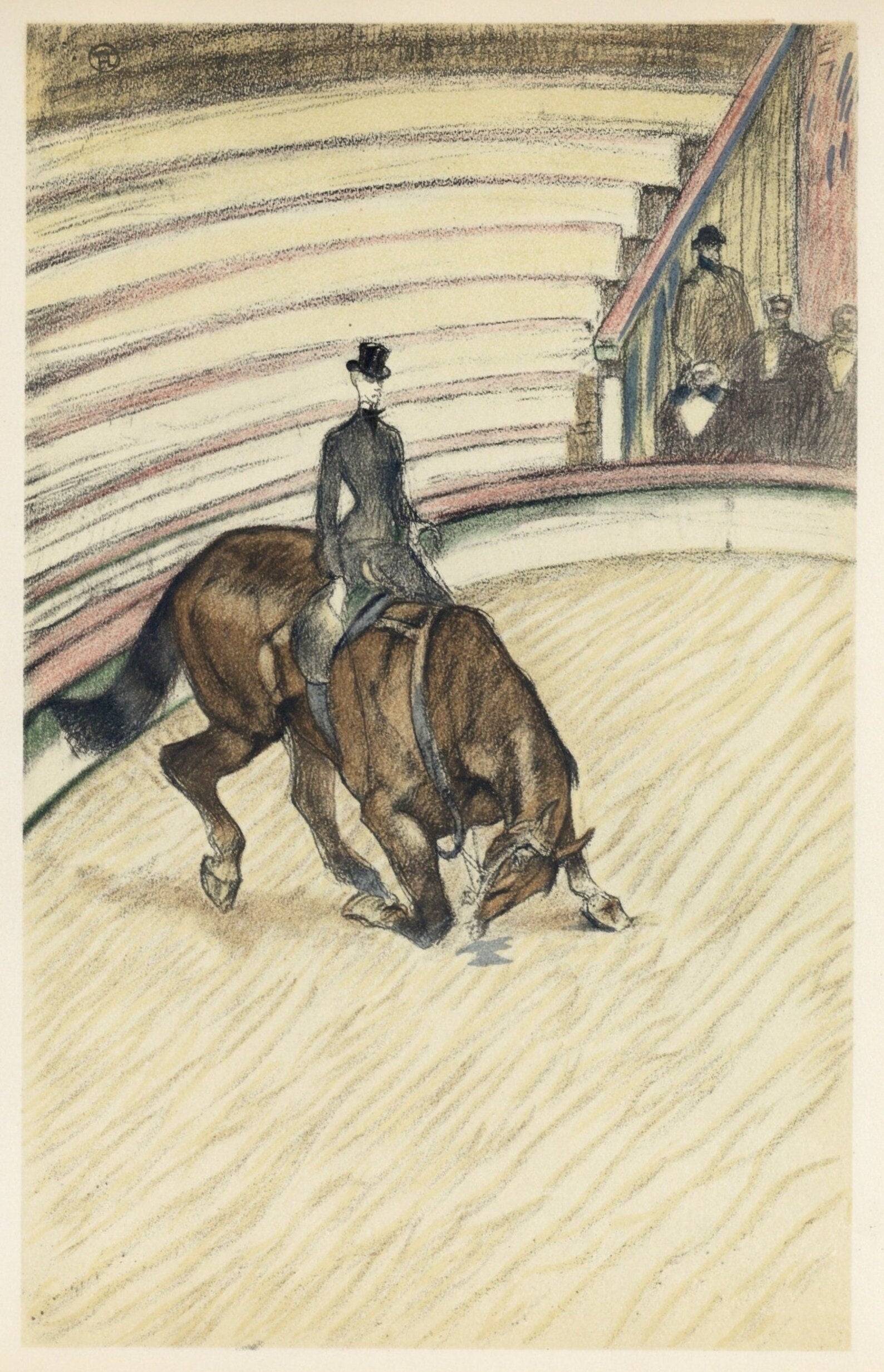 Henri de Toulouse-Lautrec, Ecuyere de haute ecole, The Circus by Toulouse-Lautrec, Limited Edition Lithograph