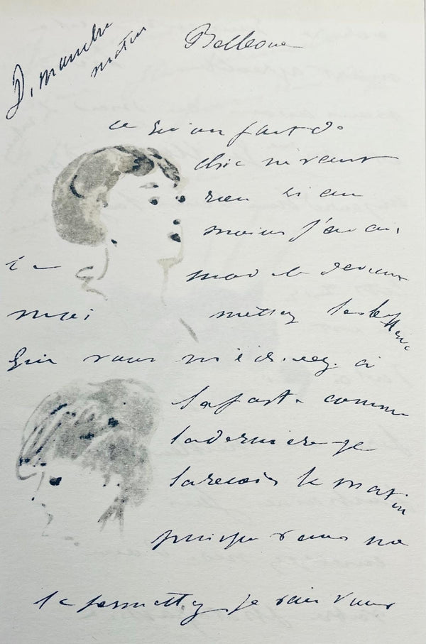 Édouard Manet, Composition, Édouard Manet, Letters with Aquarelles, Limited Edition Lithograph