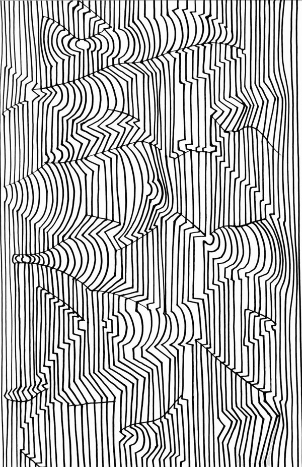 Victor Vasarely, Composition, Ondulatoires, Limited Edition Héliogravure