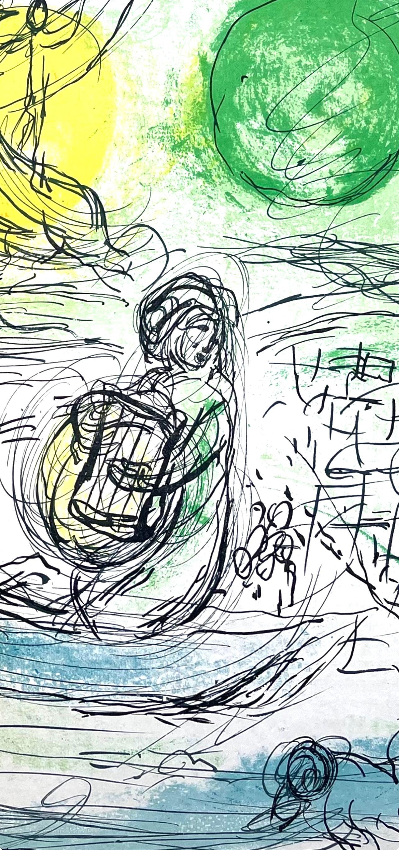 Marc Chagall, Composition (Cramer 33; Mourlot 176), Derrière le miroir, Limited Edition Lithograph