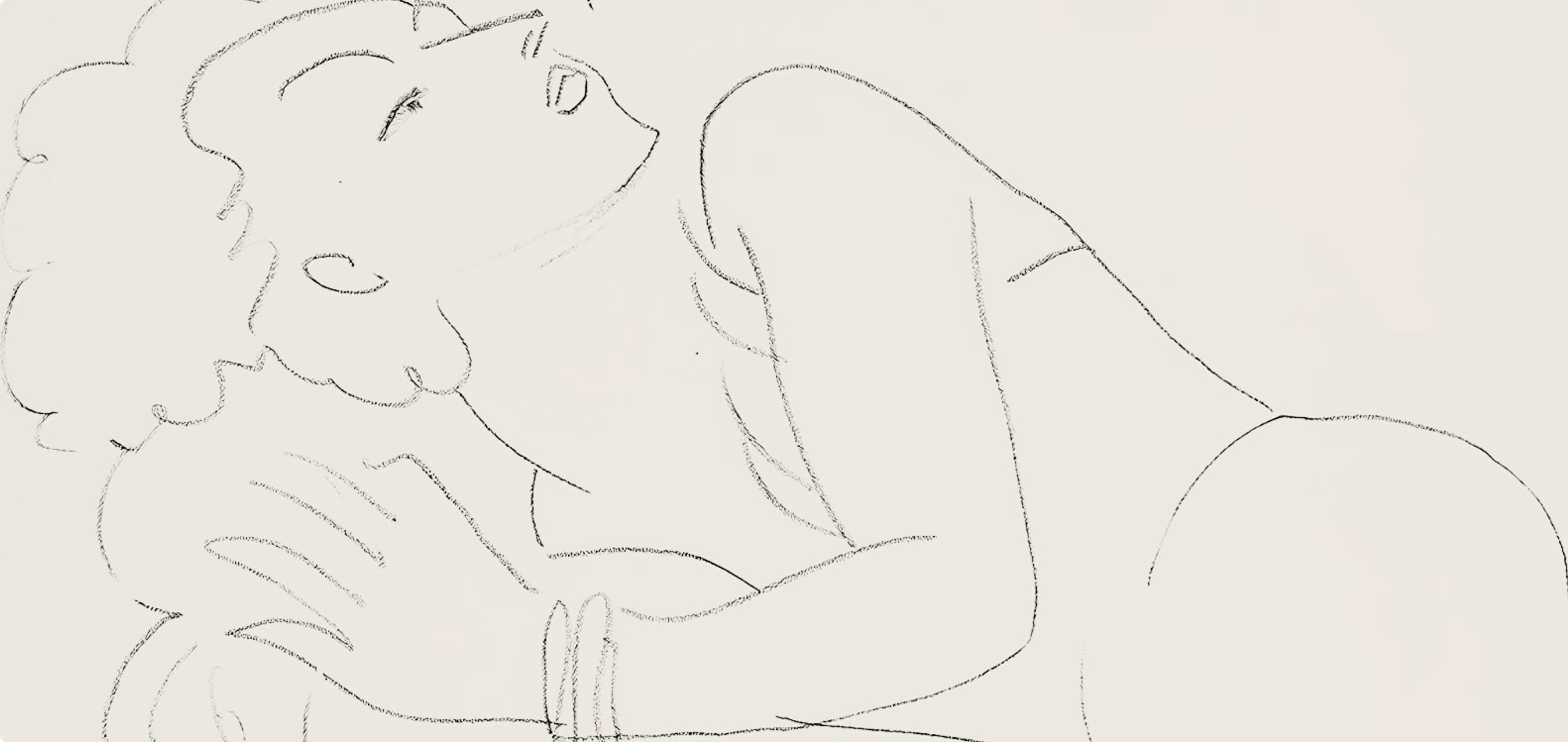 Henri Matisse, Série F, var. 6 (Duthuit 9), Henri Matisse, Dessins, Thèmes et variations, Limited Edition Lithograph