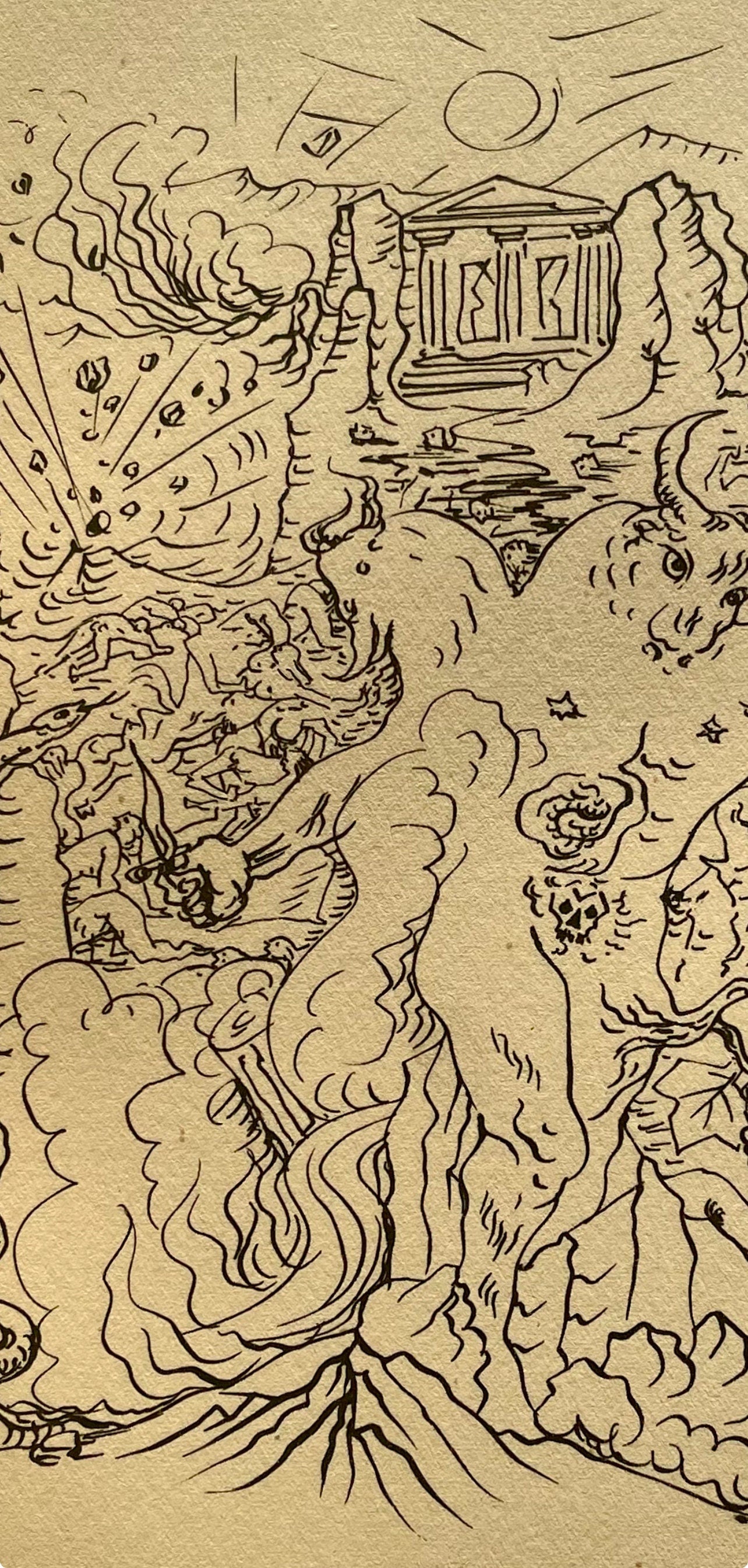 André Masson, La Grèce tragique, Masson Dessins, Limited Edition Lithograph