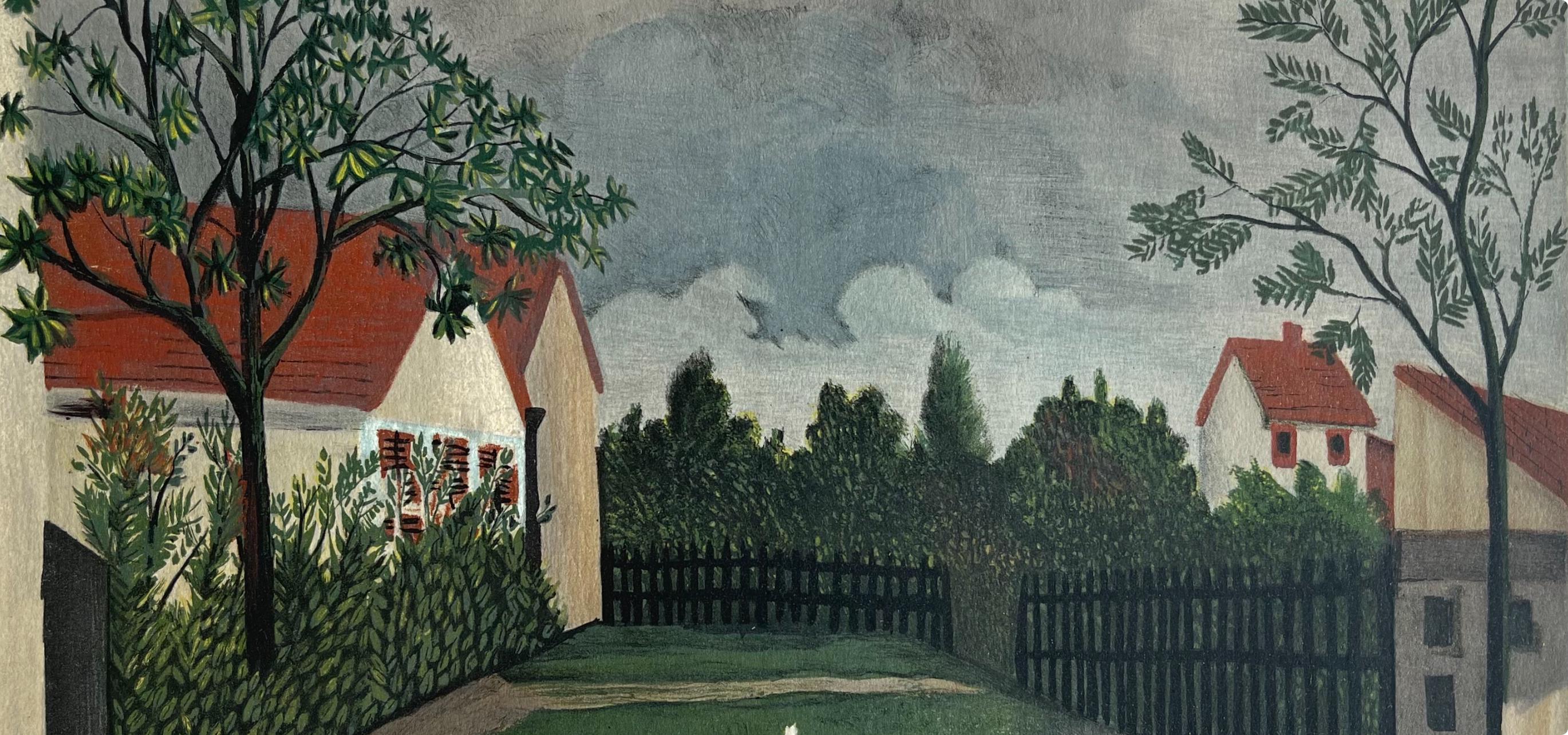 Henri Rousseau, La Rue, Derrière le miroir, Limited Edition Lithograph