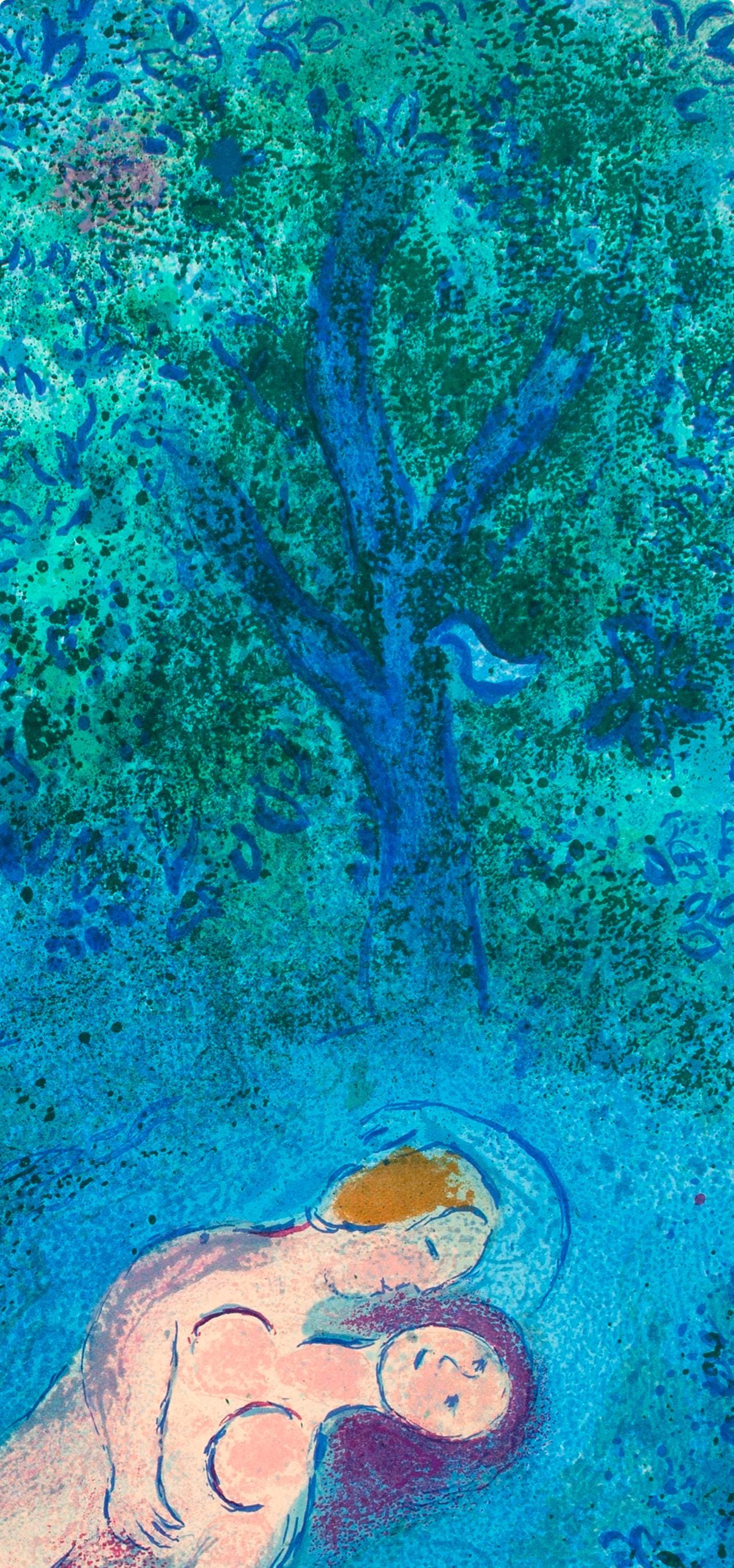 Marc Chagall, La leçon de Philétas, Daphnis et Chloé, Limited Edition Héliogravure