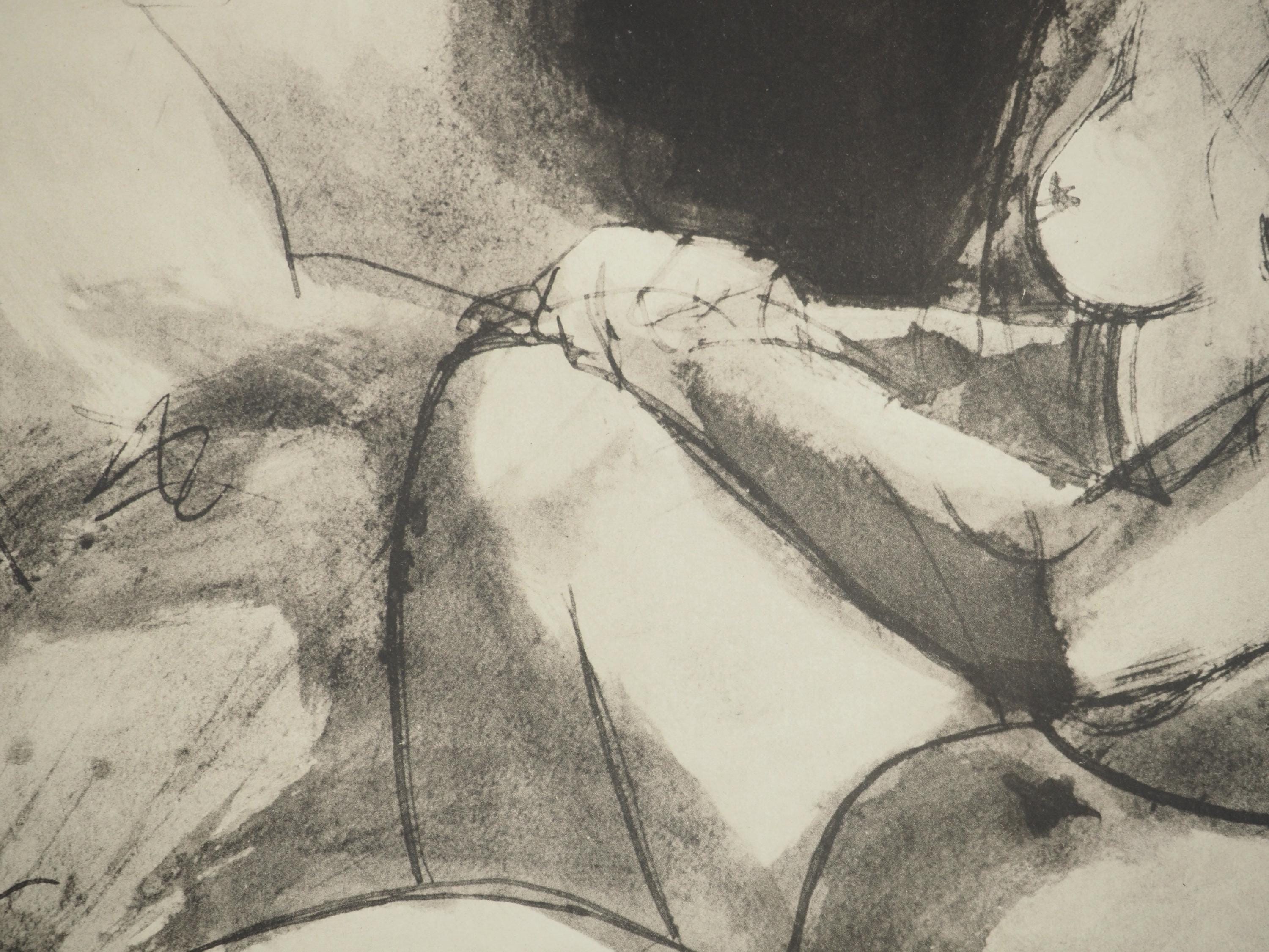 Pablo Picasso, Composition (Orozco 238), Picasso, La flûte double, Limited Edition Lithograph