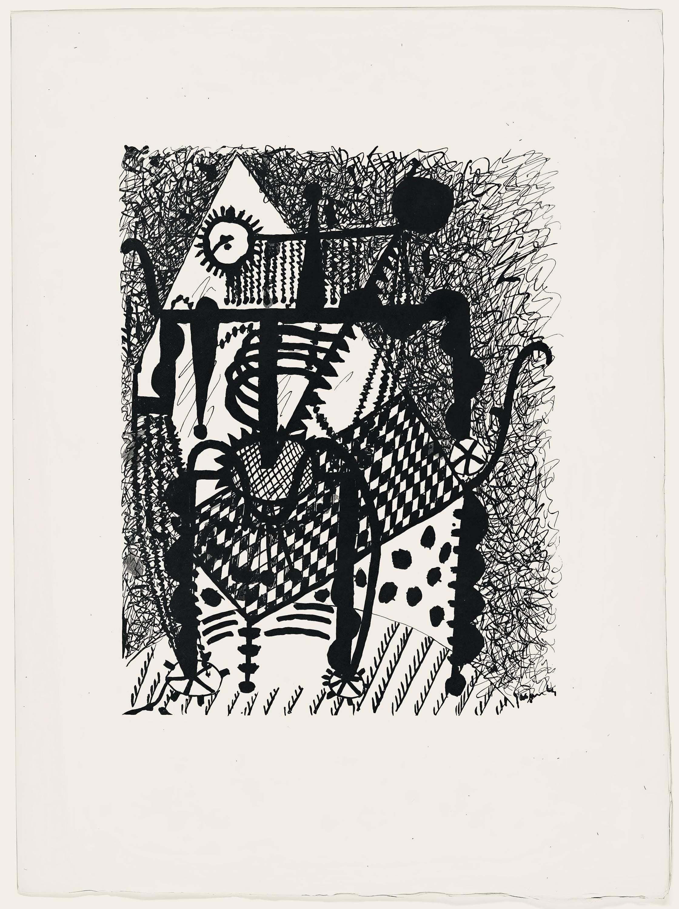 Pablo Picasso, Composition (Monod 10485), Hélène chez Archive de Illustrations de Pablo Picasso, Limited Edition Woodcut