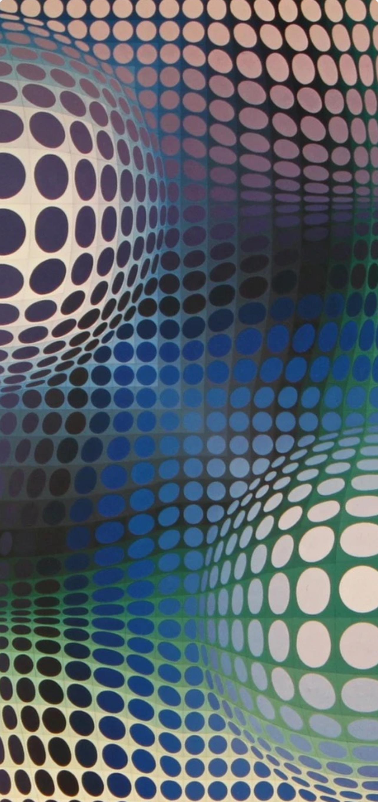Victor Vasarely, Composition, Damier, Limited Edition Héliogravure