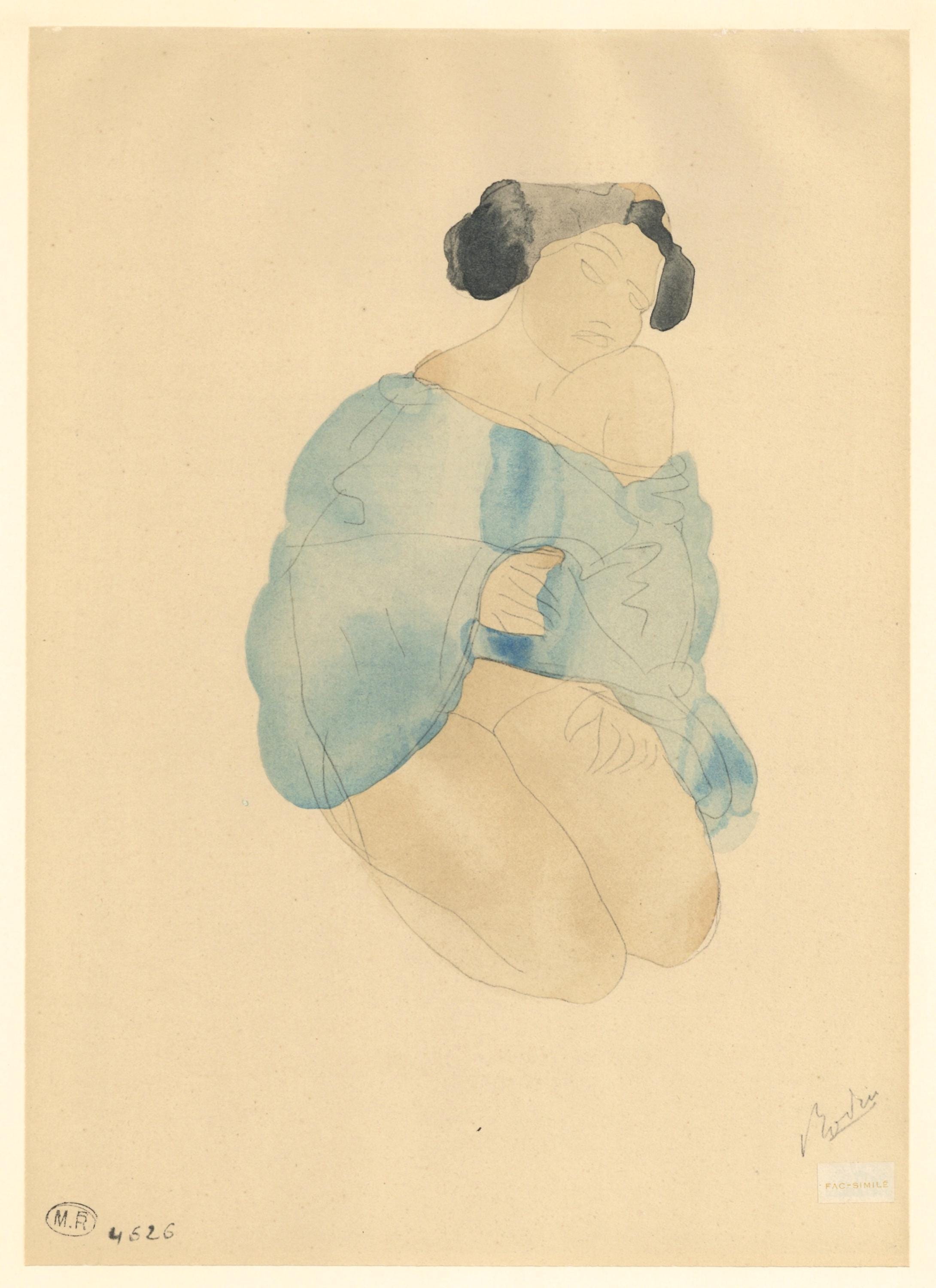 Auguste Rodin, Composition, La Varende, Rodin, Limited Edition Lithograph