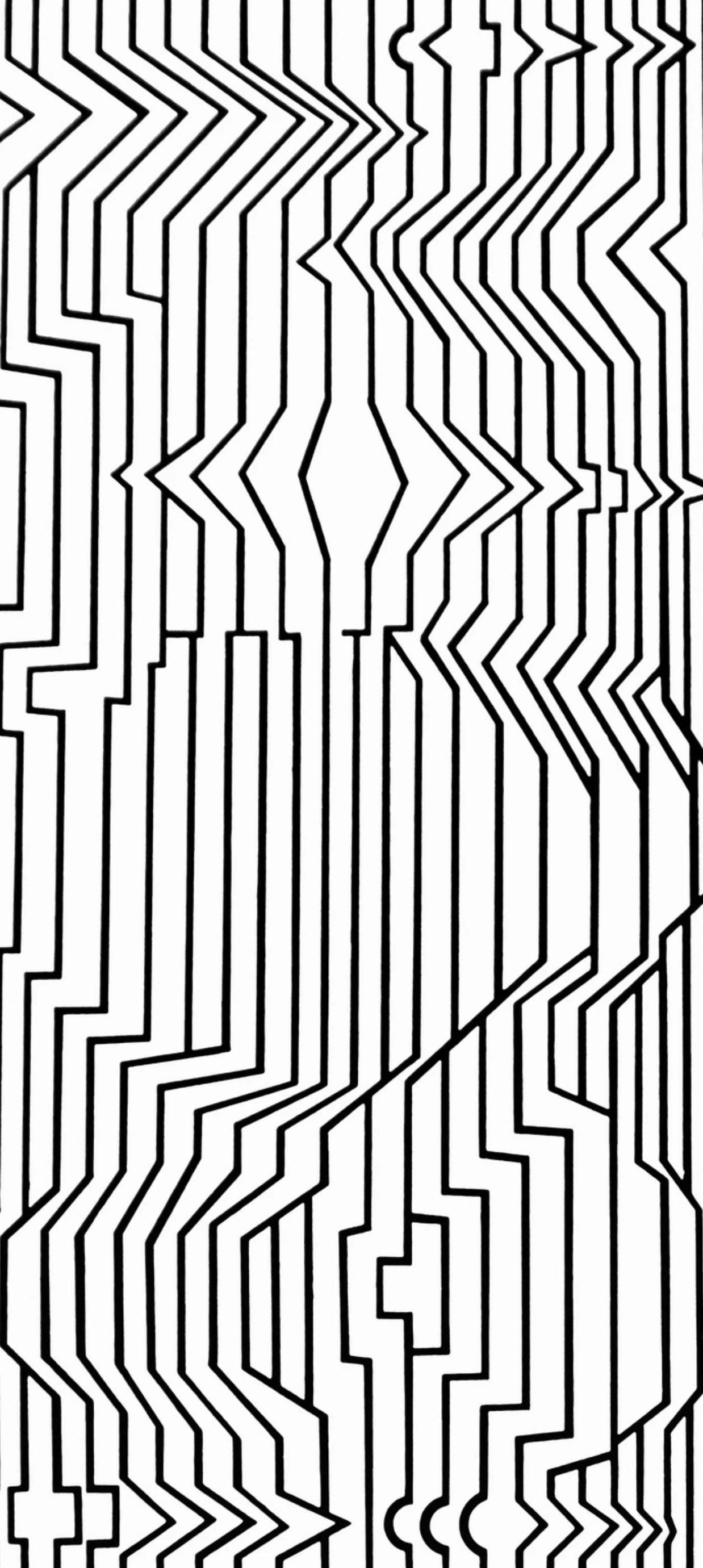 Victor Vasarely, Composition, Ondulatoires, Limited Edition Héliogravure
