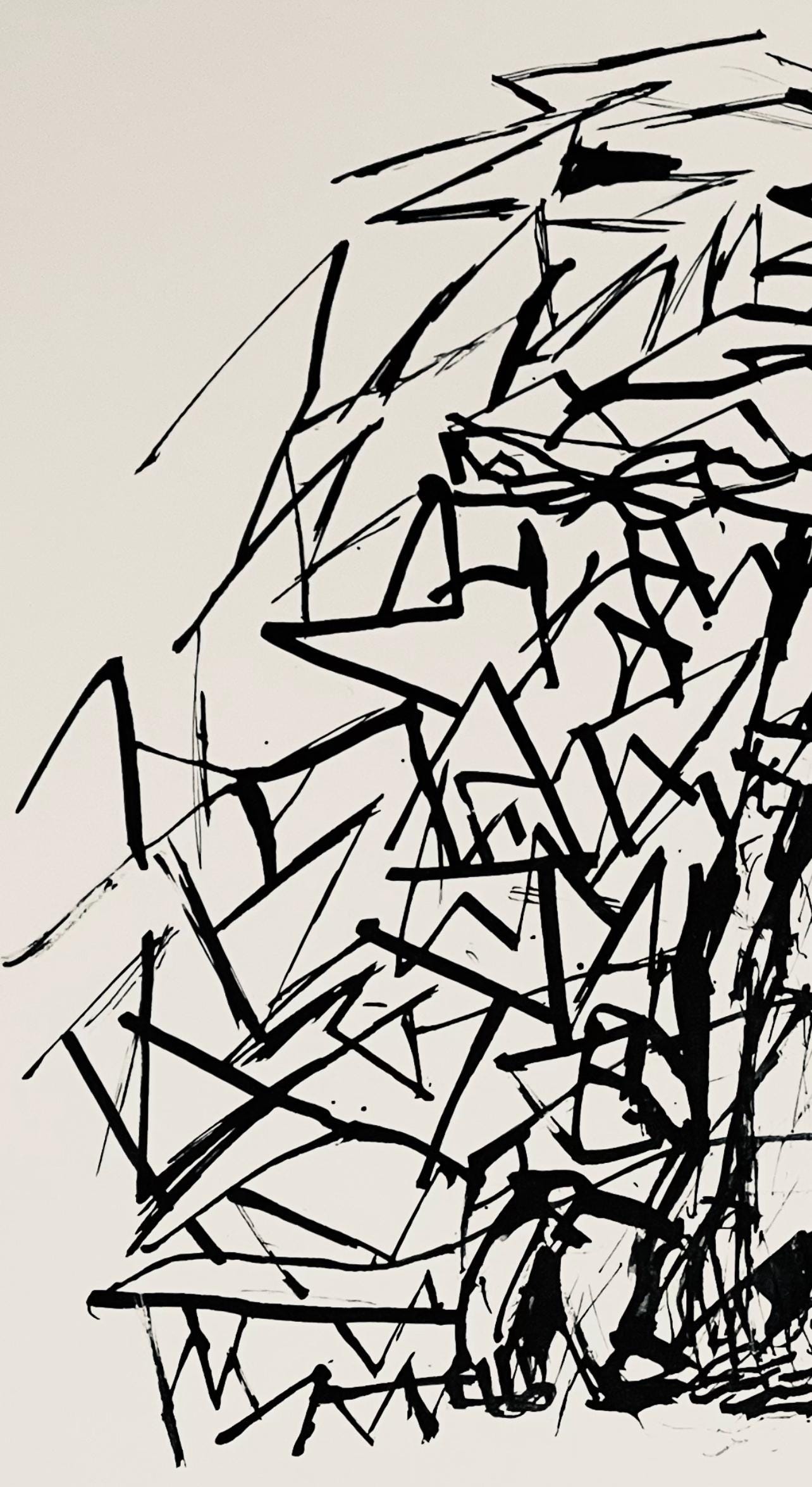Abraham Rattner, Christ surrounded by thorn, Limited Edition Lithograph