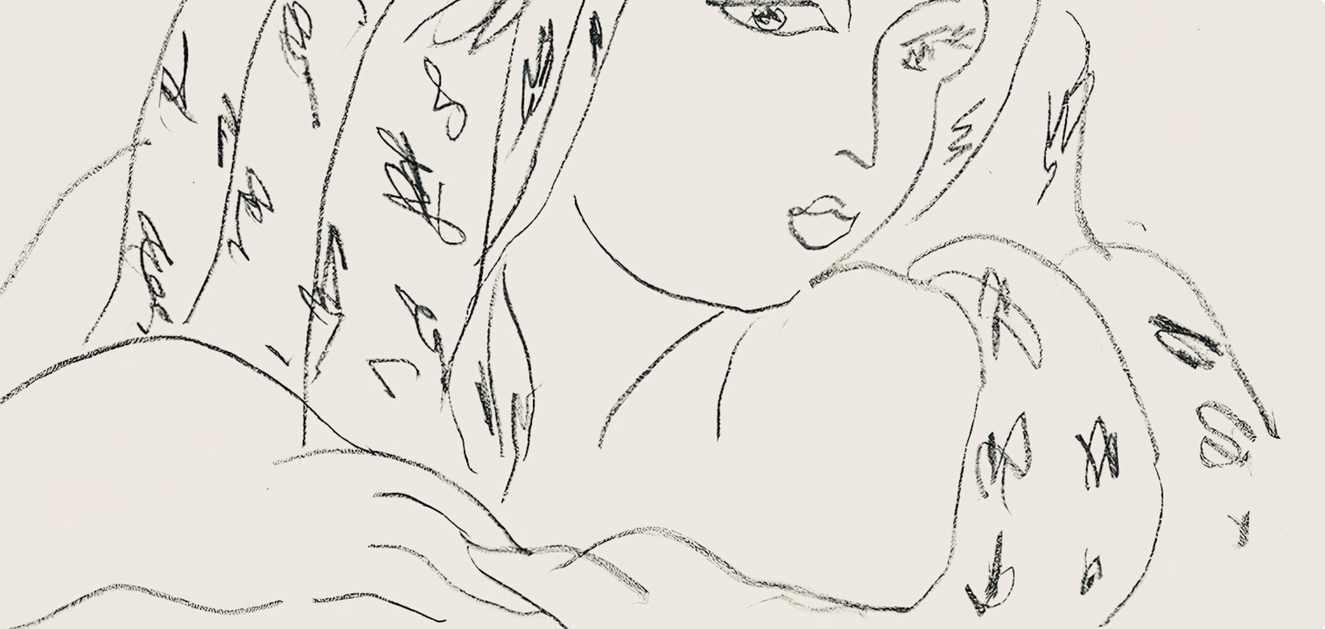 Henri Matisse, Série L, var. 6 (Duthuit 9), Henri Matisse, Dessins, Thèmes et variations, Limited Edition Lithograph