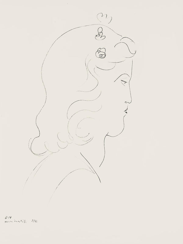 Henri Matisse, Série O, var. 14 (Duthuit 9), Henri Matisse, Dessins, Thèmes et variations, Limited Edition Lithograph