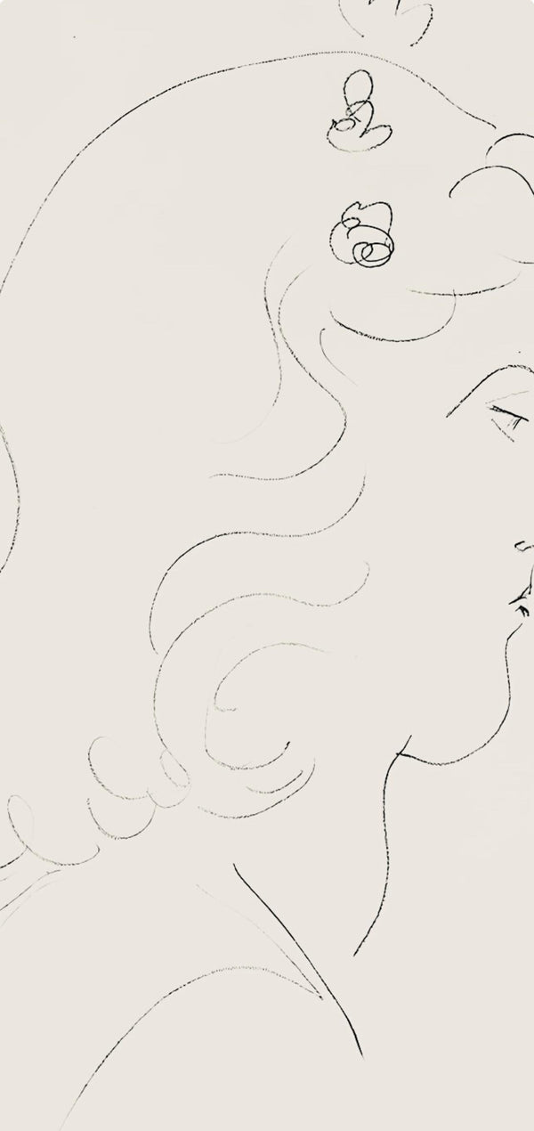 Henri Matisse, Série O, var. 14 (Duthuit 9), Henri Matisse, Dessins, Thèmes et variations, Limited Edition Lithograph