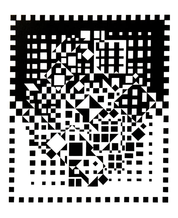 Victor Vasarely, Composition, Croisées, Limited Edition Héliogravure