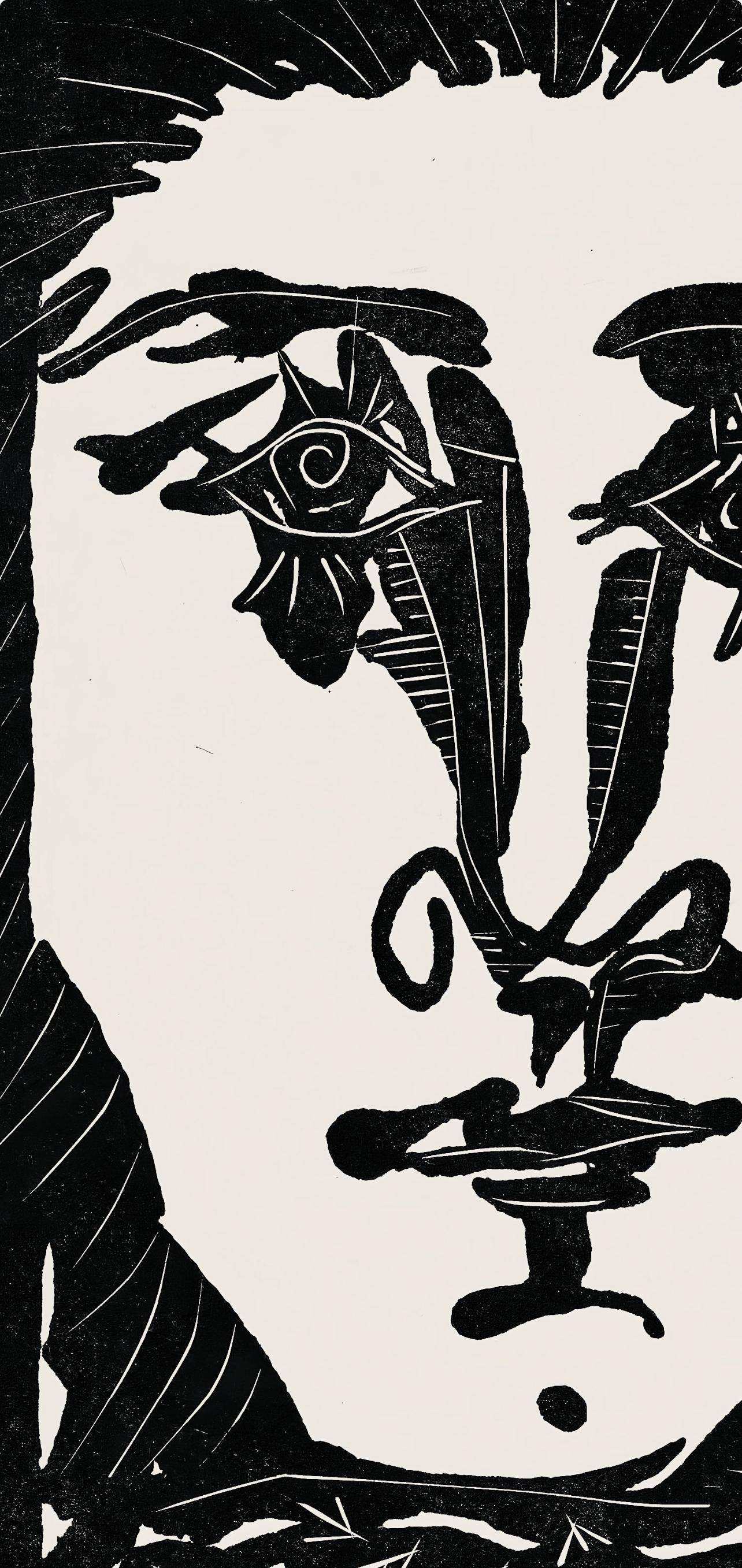 Pablo Picasso, Composition (Cramer 36; Bloch 360; Horodisch A6), Non Vouloir, Limited Edition Zincograph