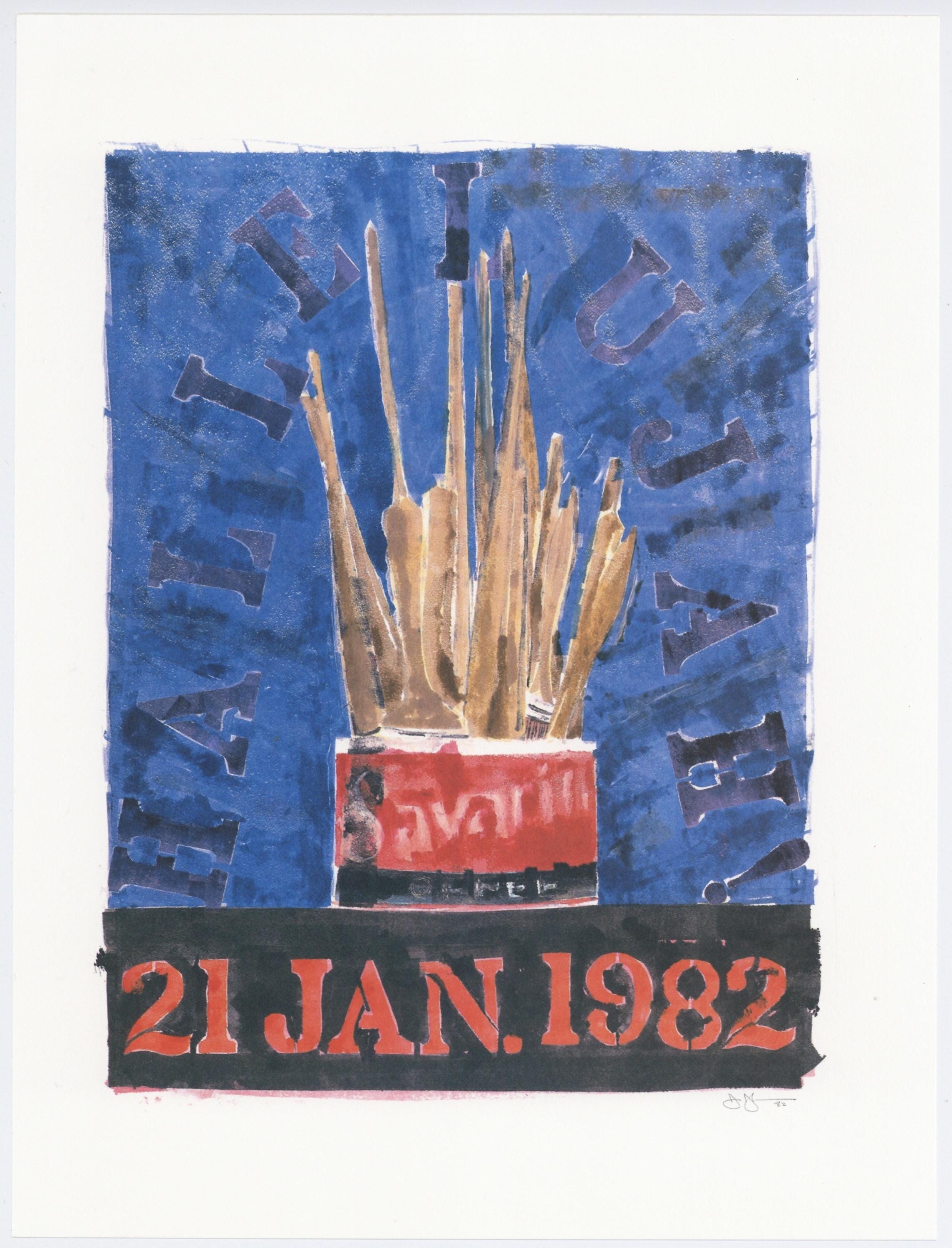 Jasper Johns, Composition, Jasper Johns, 17 Monotypes, Limited Edition Héliogravure